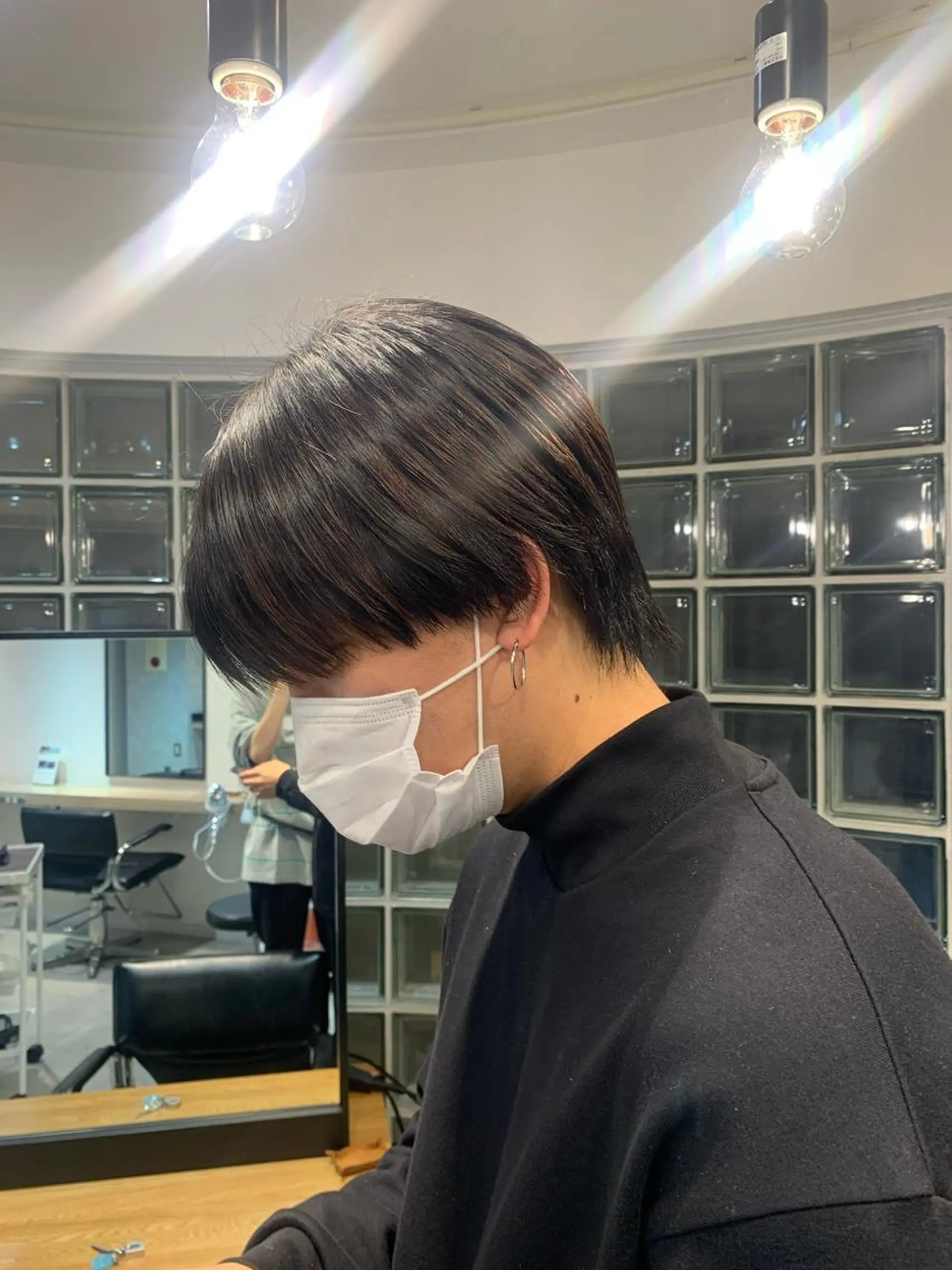 メンズ センターパート マッシュ カット クレハ :)のヘアスタイル