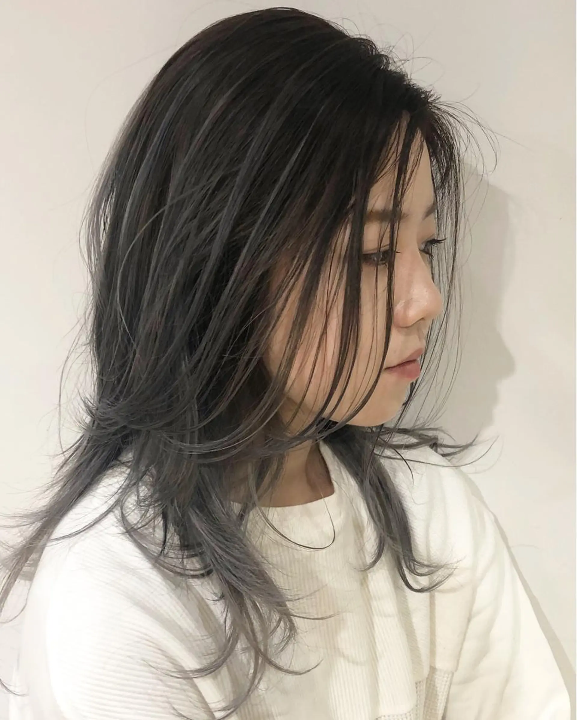 セミロング カラー spooopy所属・🕊大垣 めぐみ🕊のヘアスタイル
