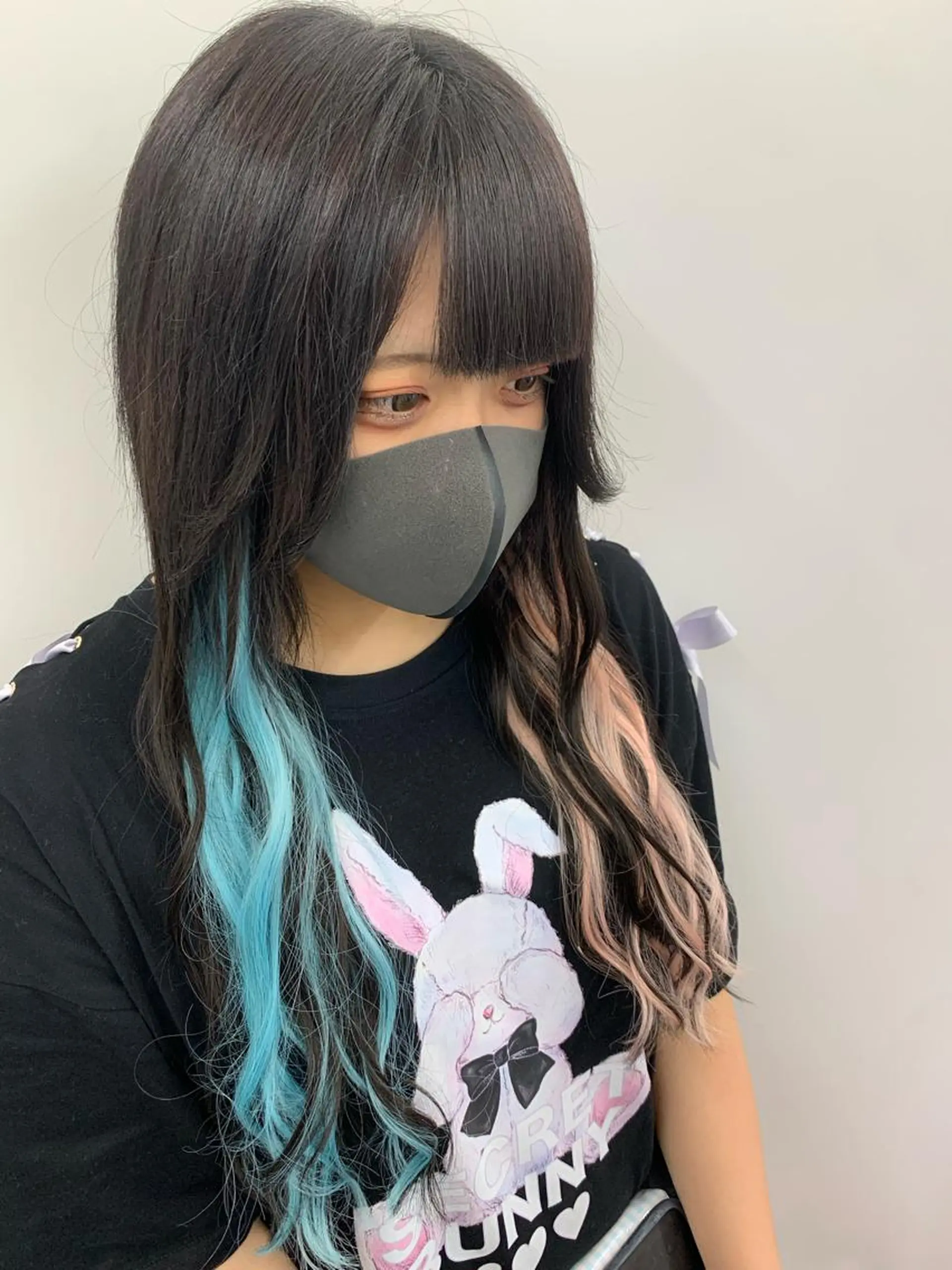ヘアカラー エクステ 韓国ヘア×ハイトーン AYA💫のヘアスタイル