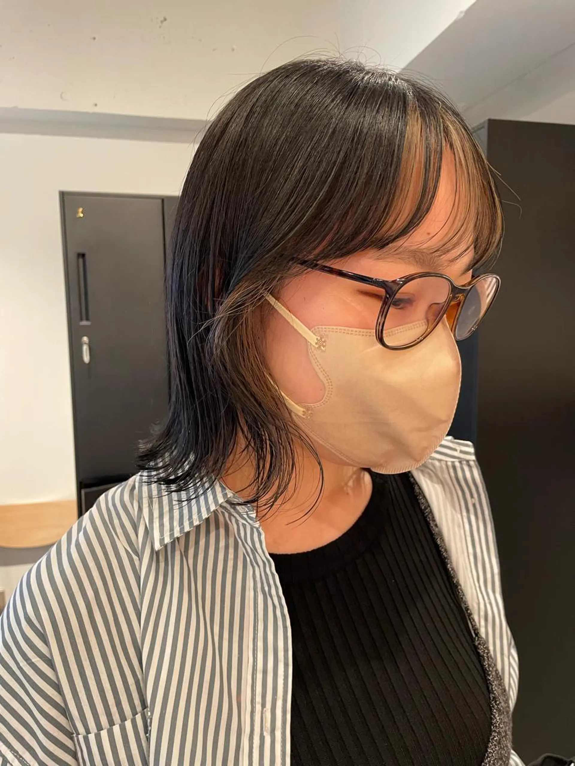 ミディアム カラー ヘアカラー トリートメント ヘッドスパ ヘアセット SALOWIN下北沢所属・hazuki 🌝のヘアスタイル