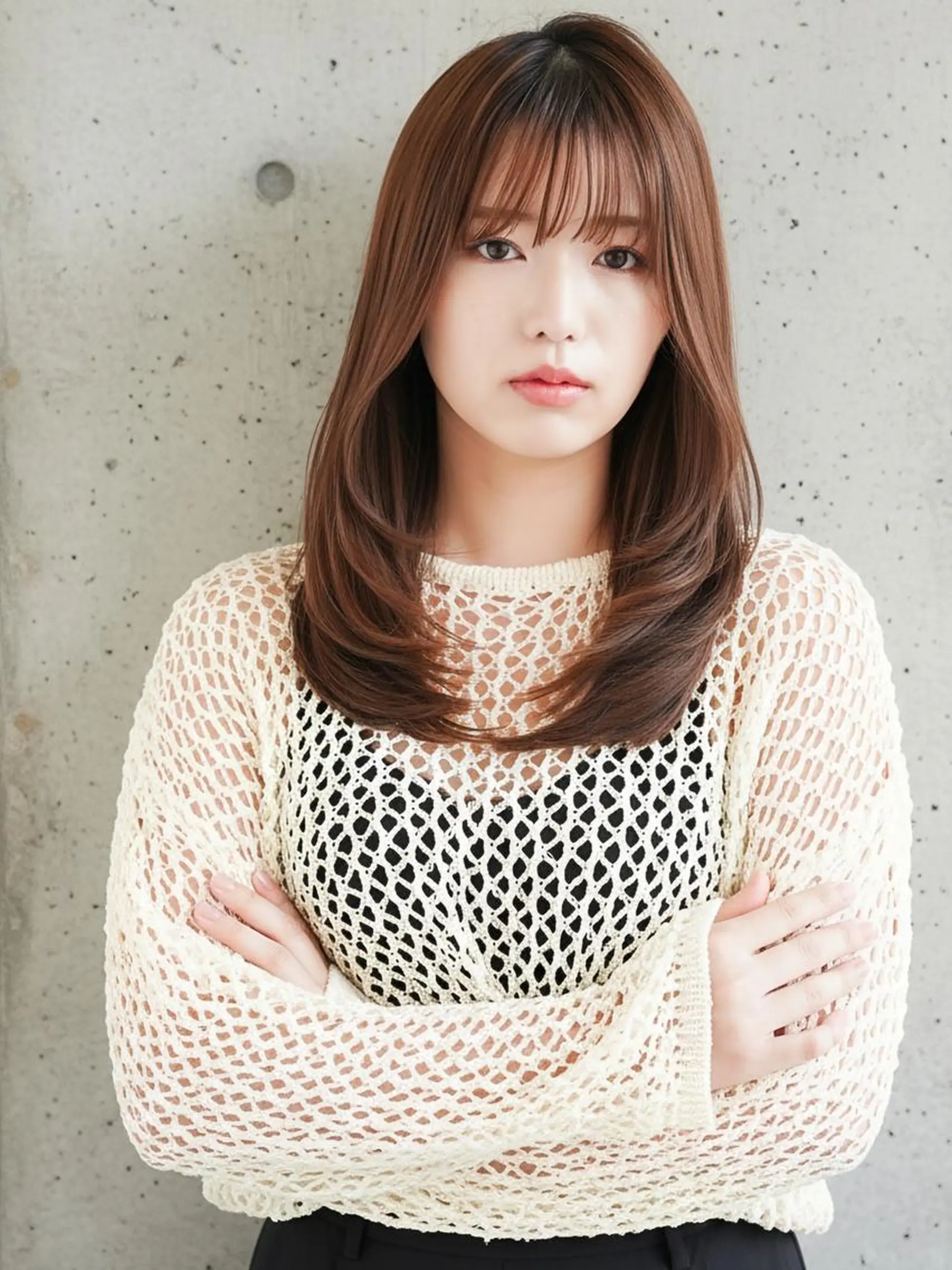 ミディアム カラー カット ヘアカラー トリートメント トップスタイリスト 桂　嵩太のヘアスタイル