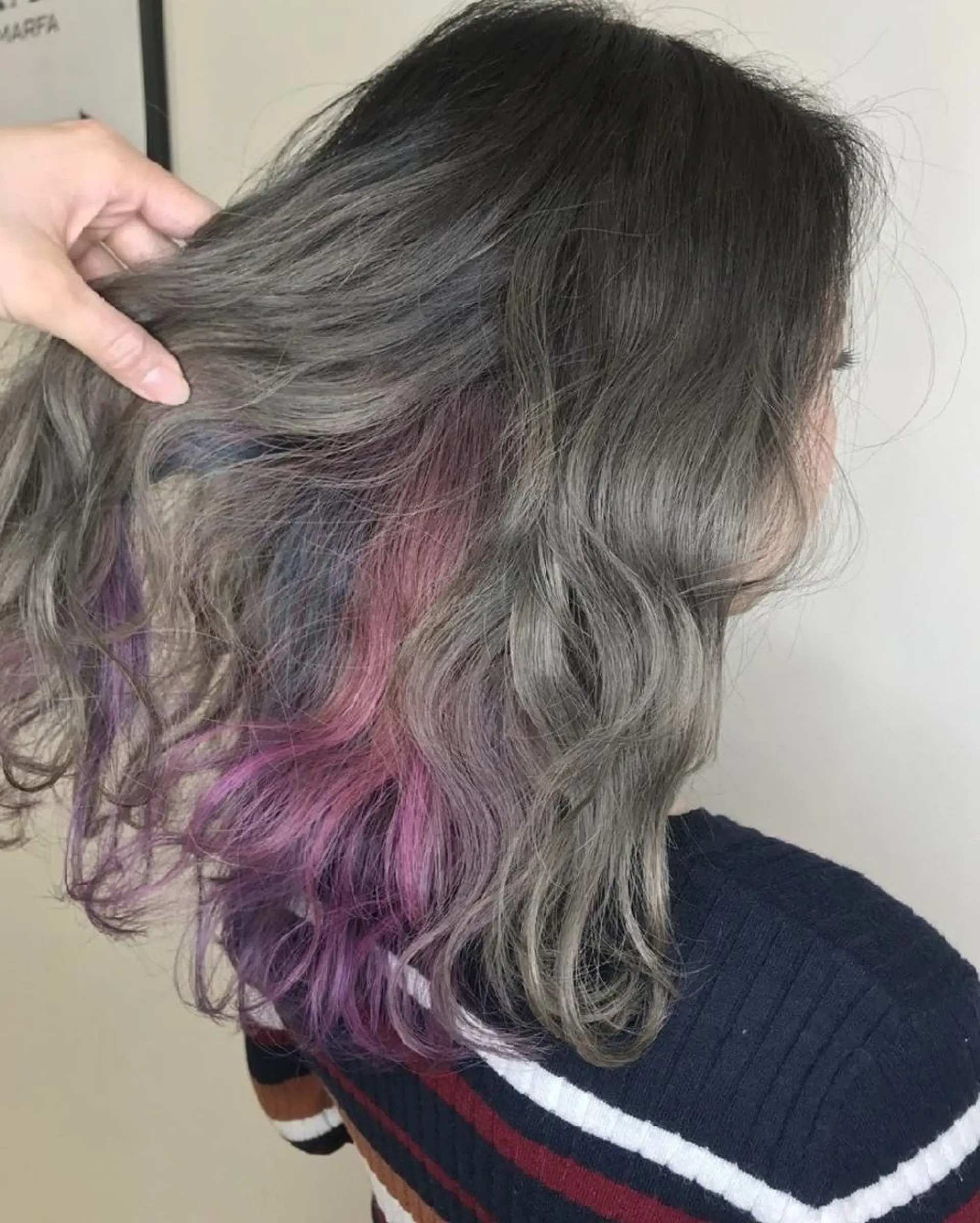 セミロング カラー インナーカラー Roid 代表✨HIROのヘアスタイル