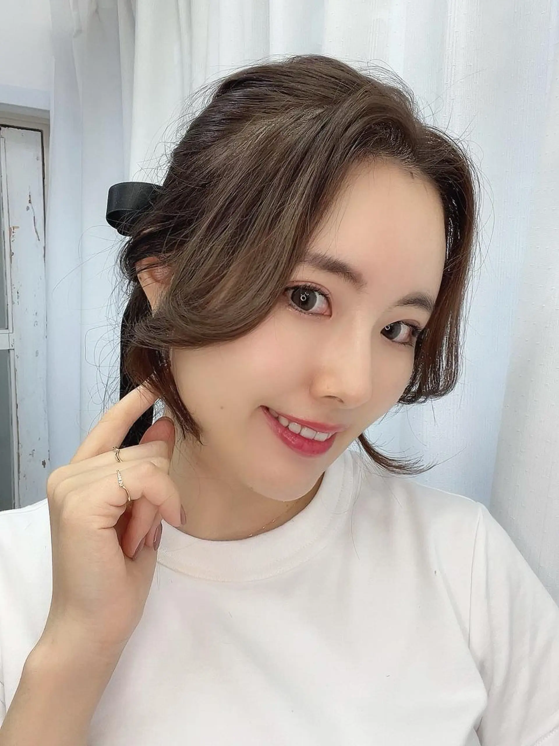 ロング カラー カット 韓国ヘア🤍髪質改善 🇰🇷AKANEのヘアスタイル