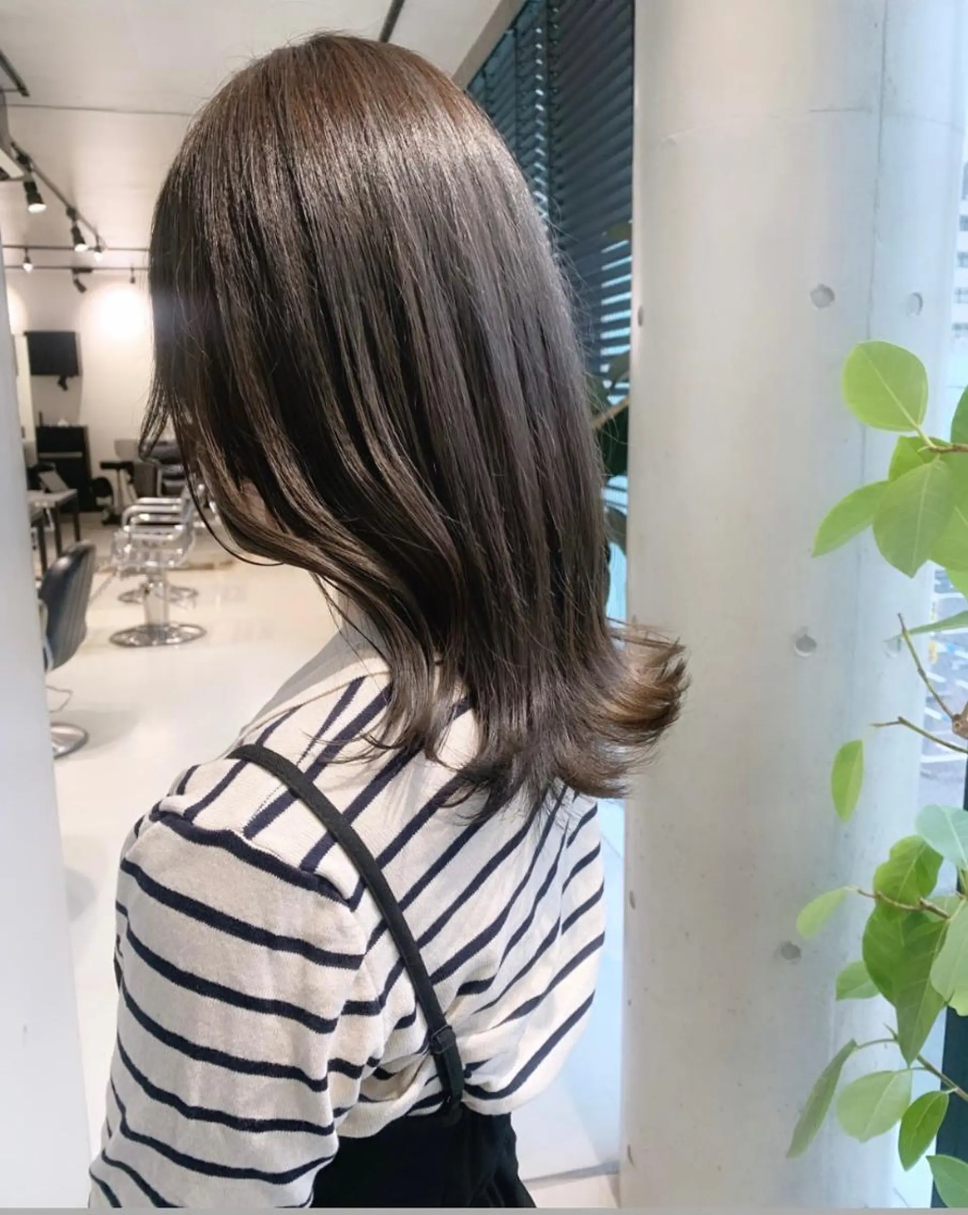 ロング カラー カット ヘアカラー トリートメント ヘッドスパ 透明感/オリーブ/ グレージュ/YUKAのヘアスタイル