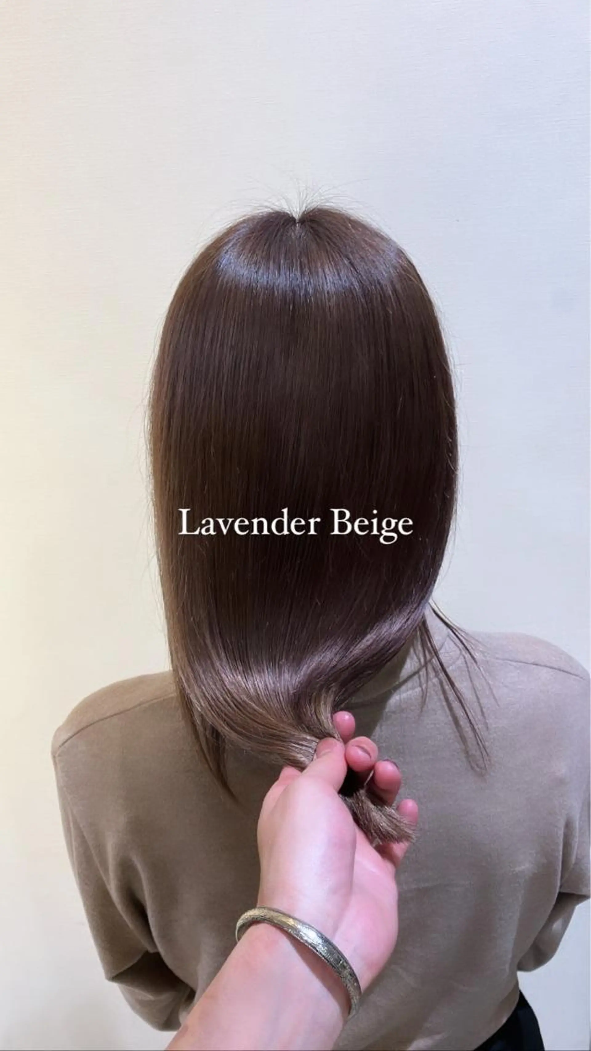 セミロング _WHITE難波店[アンダーバーホワイト]所属・艶カラー/髪質改善 /韓国風/中村嘉秀のヘアスタイル