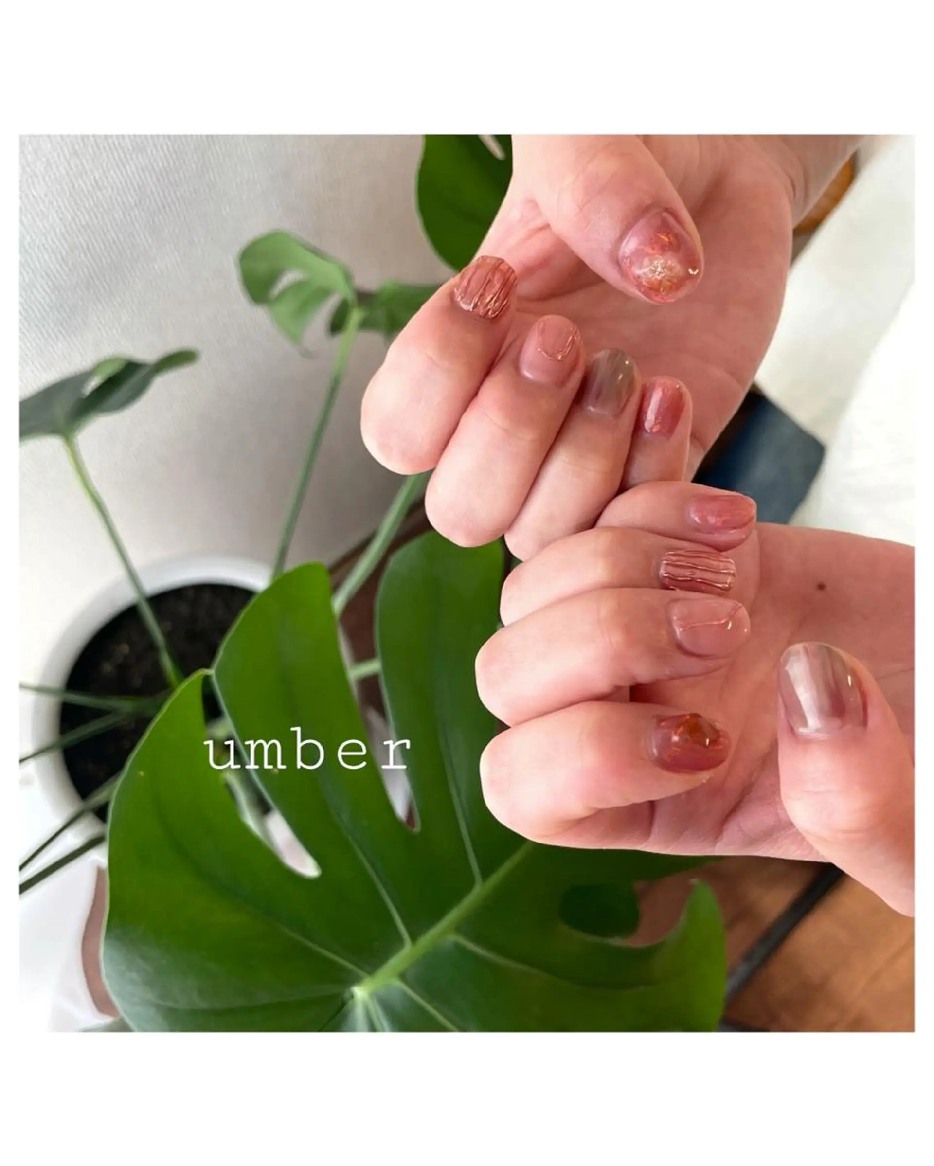 ネイル クリアネイル フラッシュネイル フットネイル フレンチネイル マグネットネイル ハンドネイル umber 三茶1分のネイルデザイン