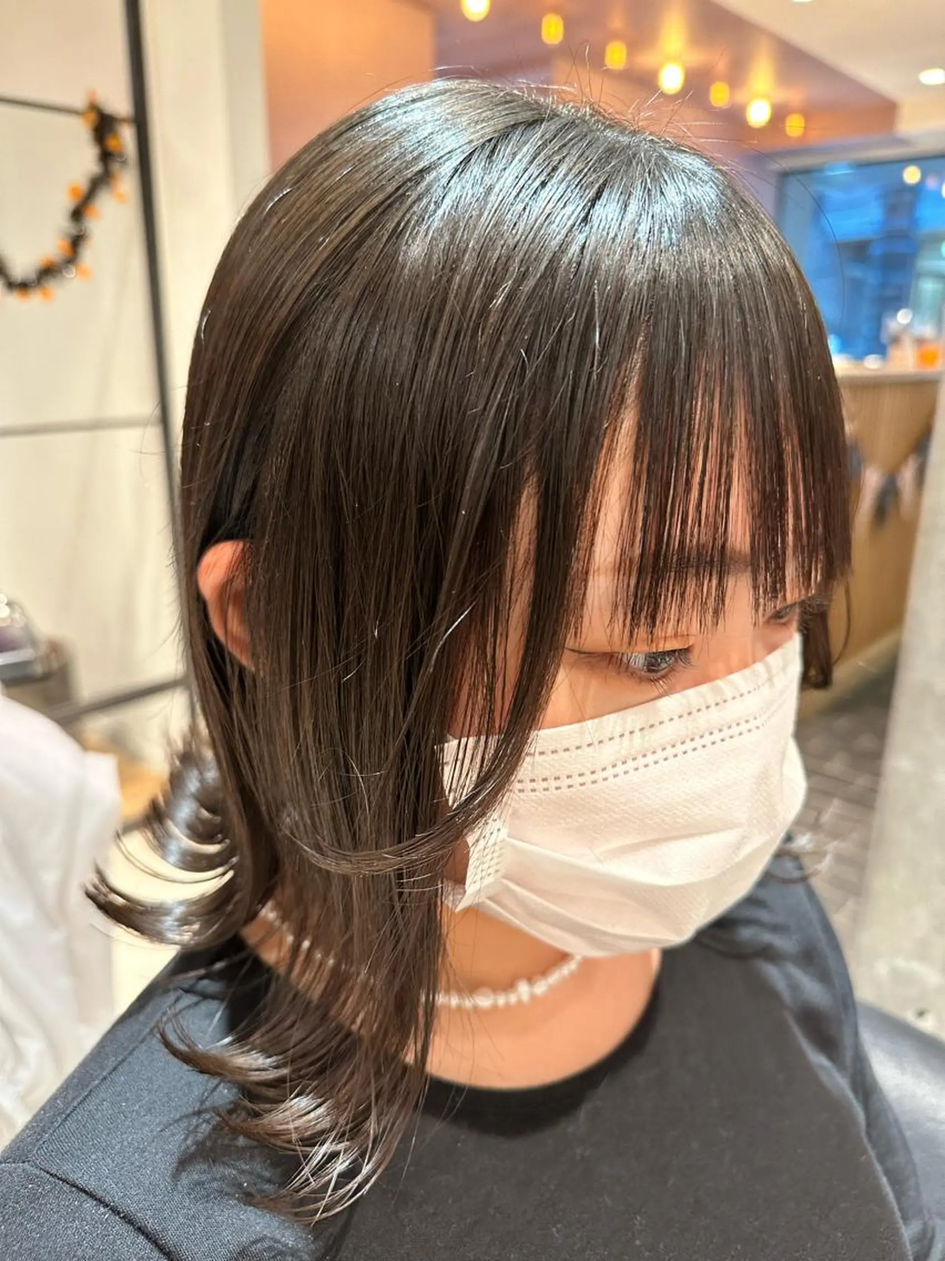 ミディアム ヘアアレンジ カット 縮毛矯正 trym/ 木原裕希のヘアスタイル