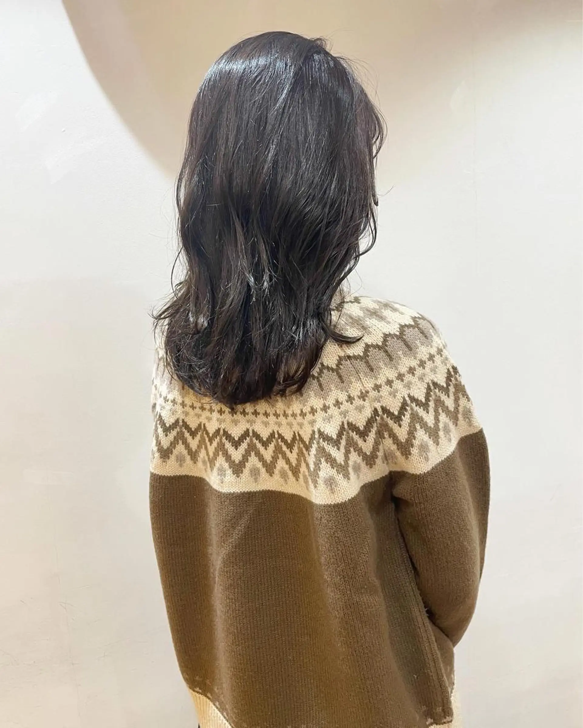 セミロング カラー あずまぐち めぐみのヘアスタイル