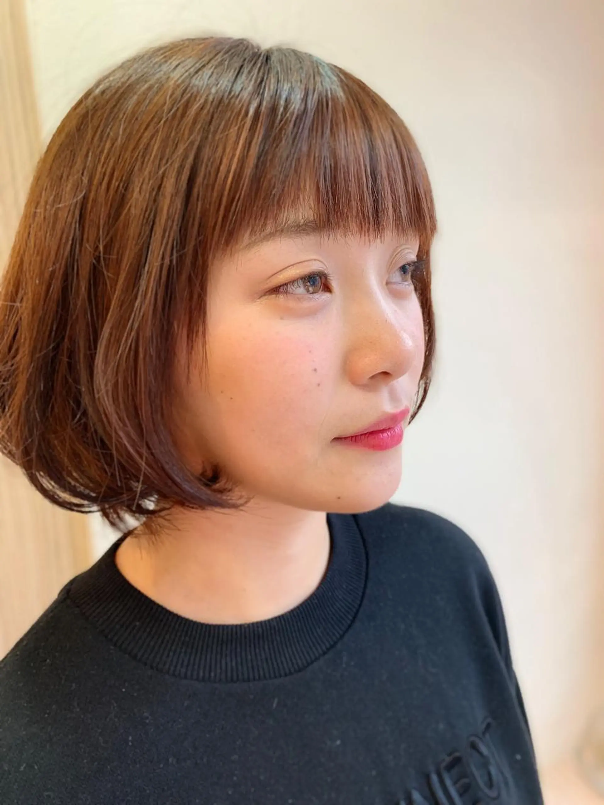 ミディアム カット ヘアカラー トリートメント ヘアセット DiMPlE  ディンプル所属・🌸スタイリスト 山浦美恵のヘアスタイル