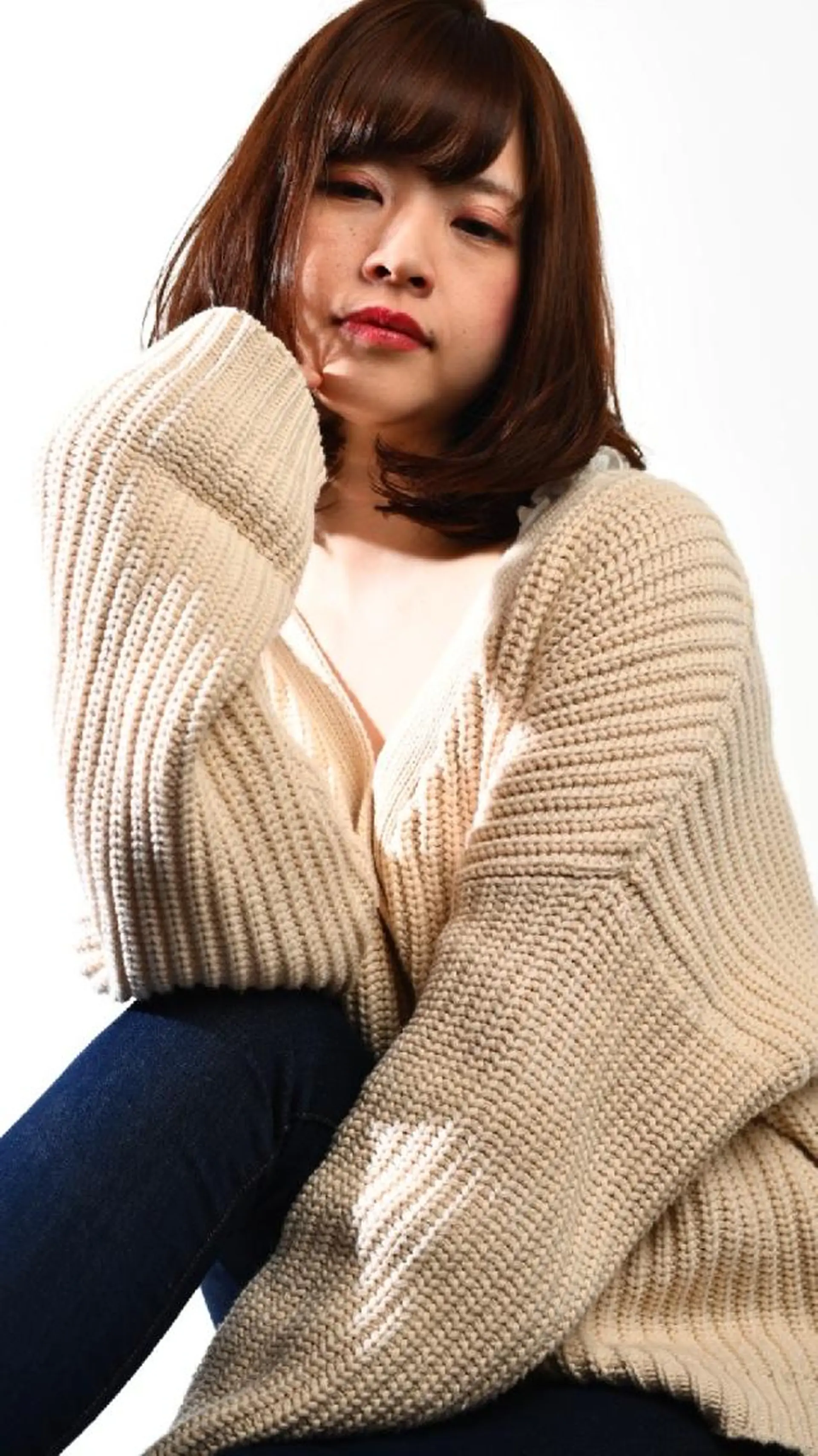 ミディアム 【西八王子】Siq  ●FM●オーナーのヘアスタイル