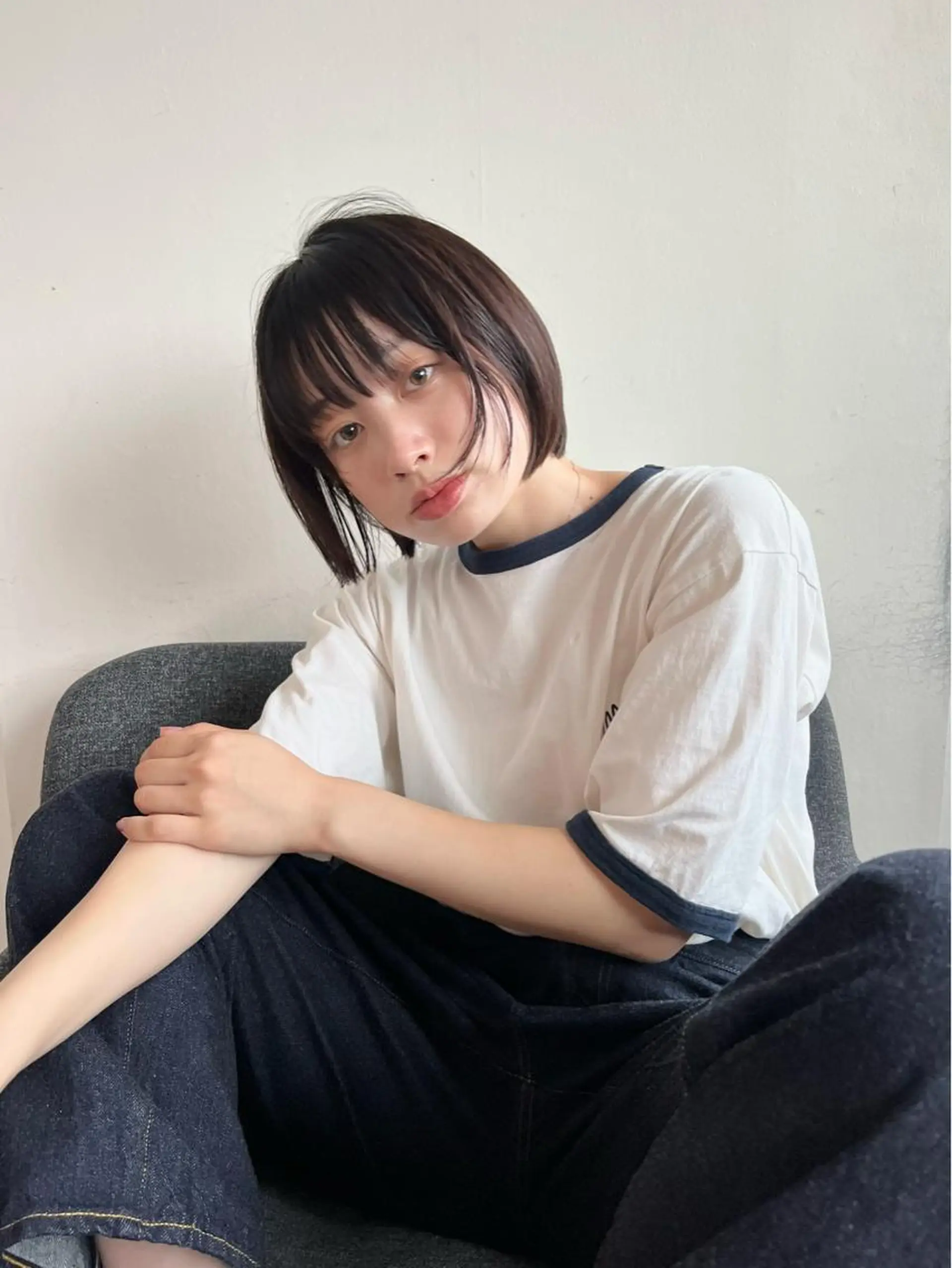 ショート カラー ショートボブ ボブ ショートヘア カット ヘアカラー ELENA所属・ナチュラルなショート 北本空河のヘアスタイル