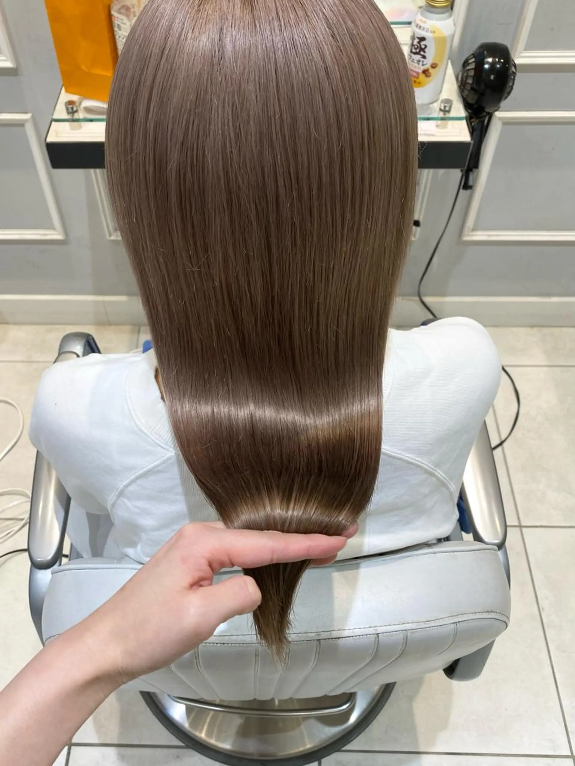 ロング ヘアカラー トリートメント 似合わせ艶髪カラー ❤️ハダユミのヘアスタイル