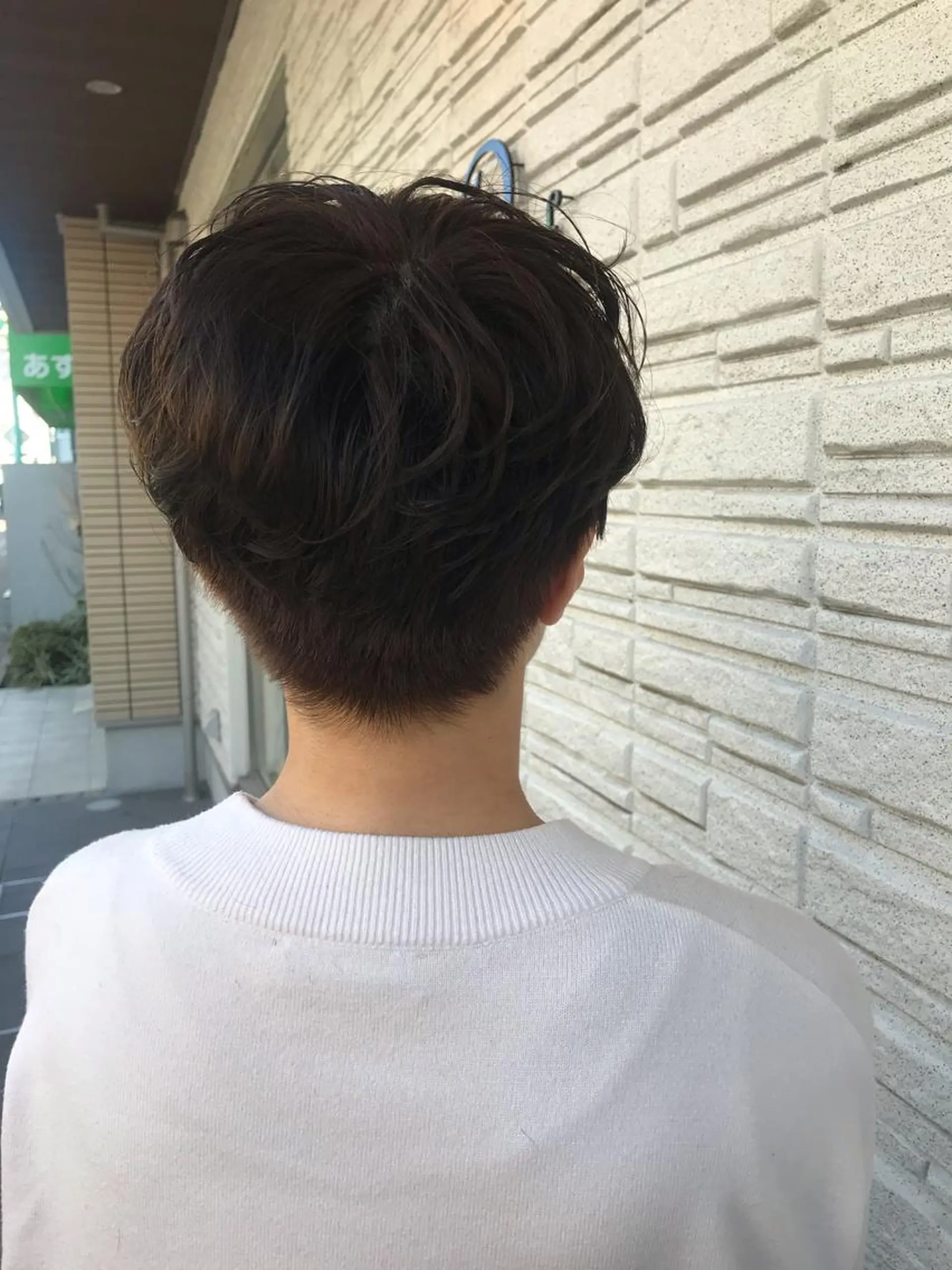 ショート カラー パーマ 暖色カラー🍊 ボブ🌿顔周りcutのヘアスタイル