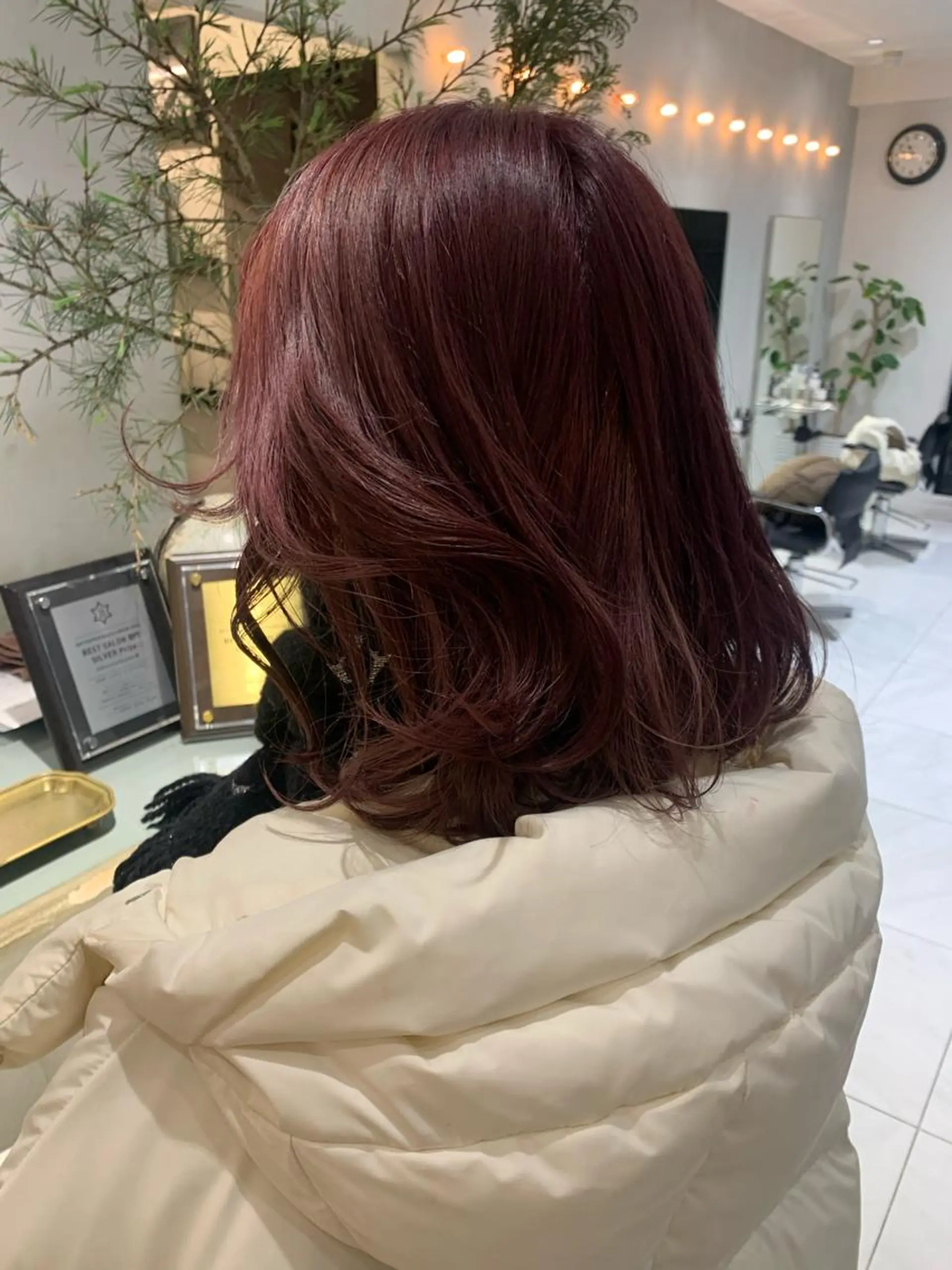 カラー ラベンダー/レイヤー スタイル🤎mamiのヘアスタイル