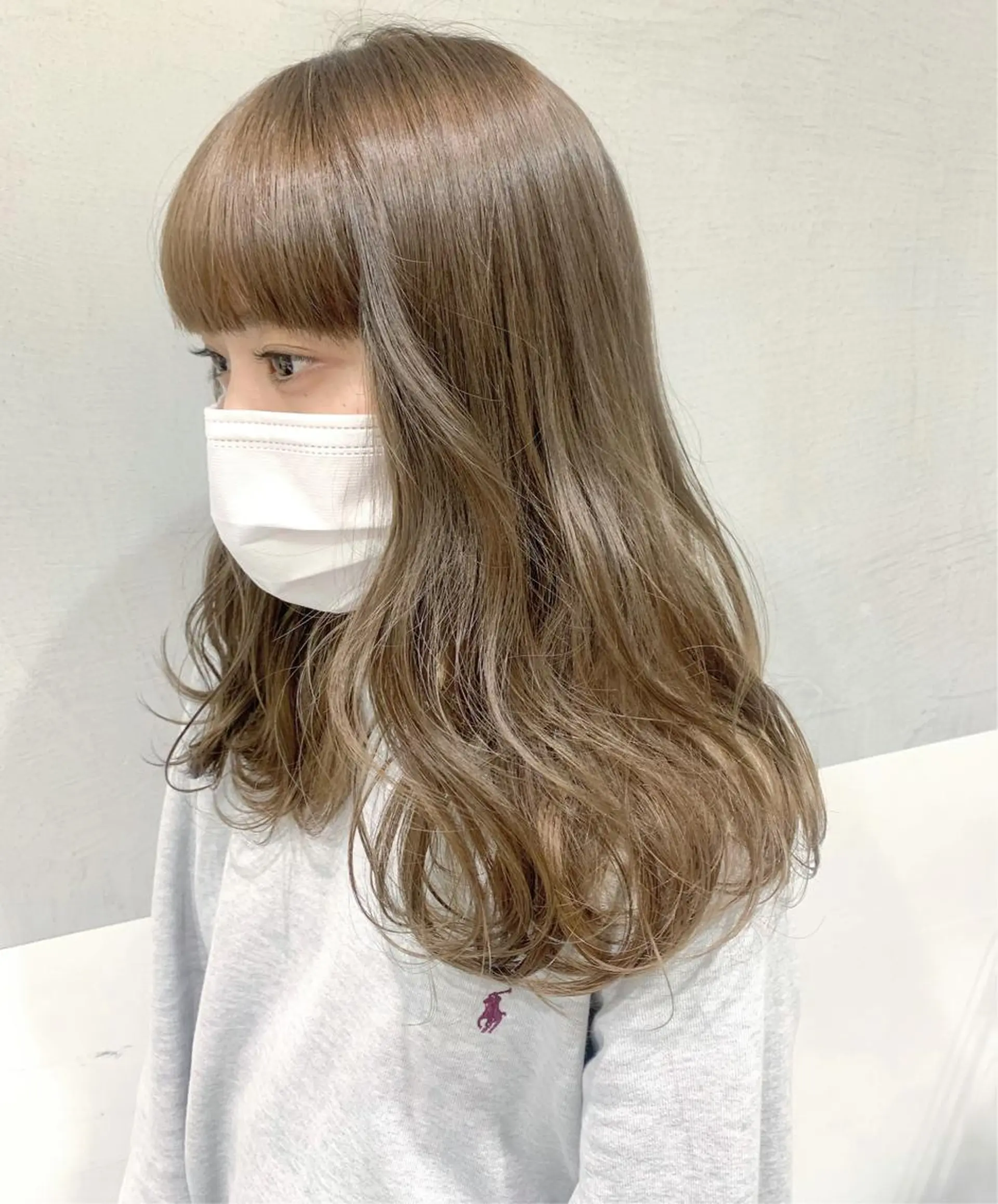 セミロング カラー minami🪷 暖色カラーのヘアスタイル