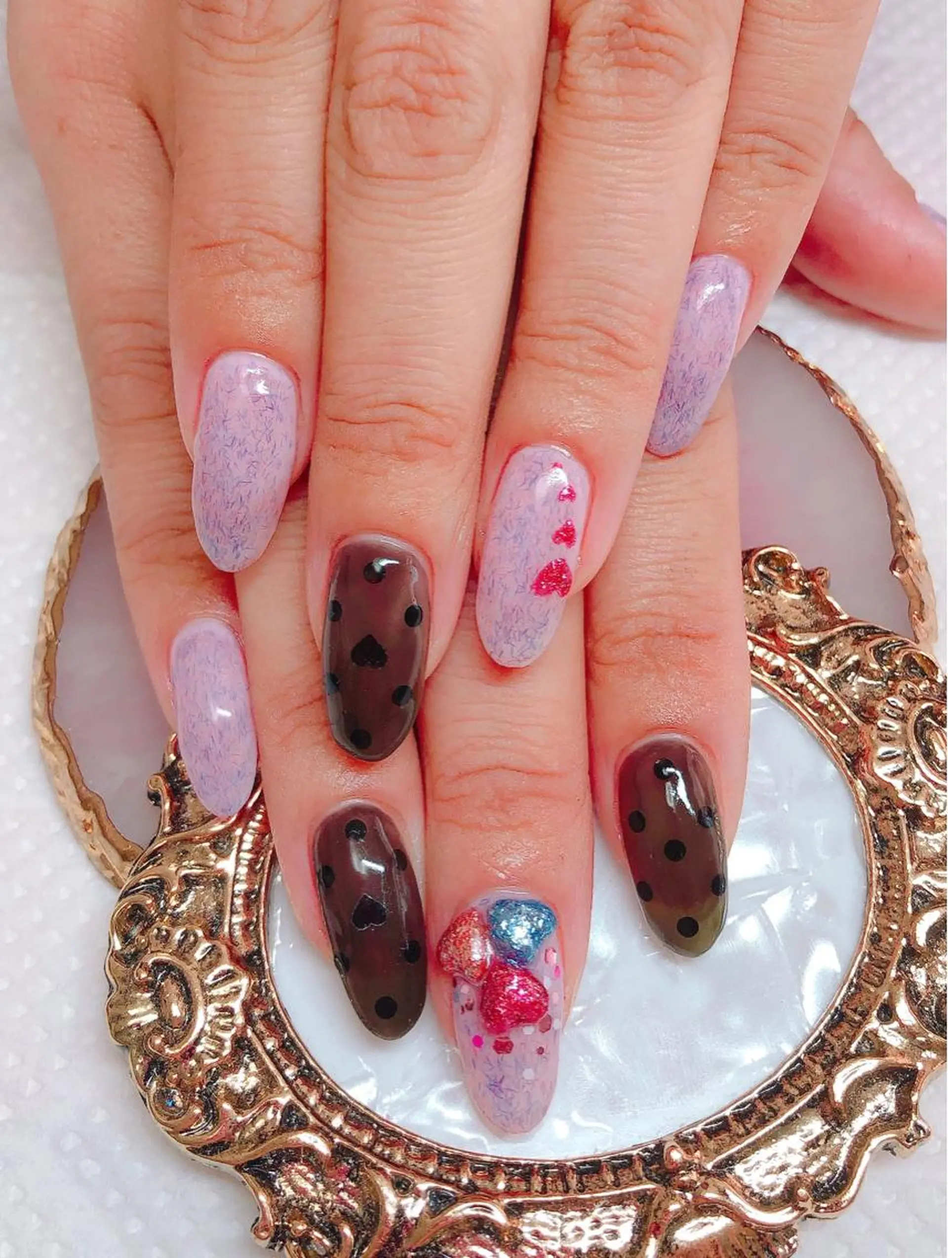 ネイル アートネイル ハンドネイル CROWN プライベートサロンのネイルデザイン