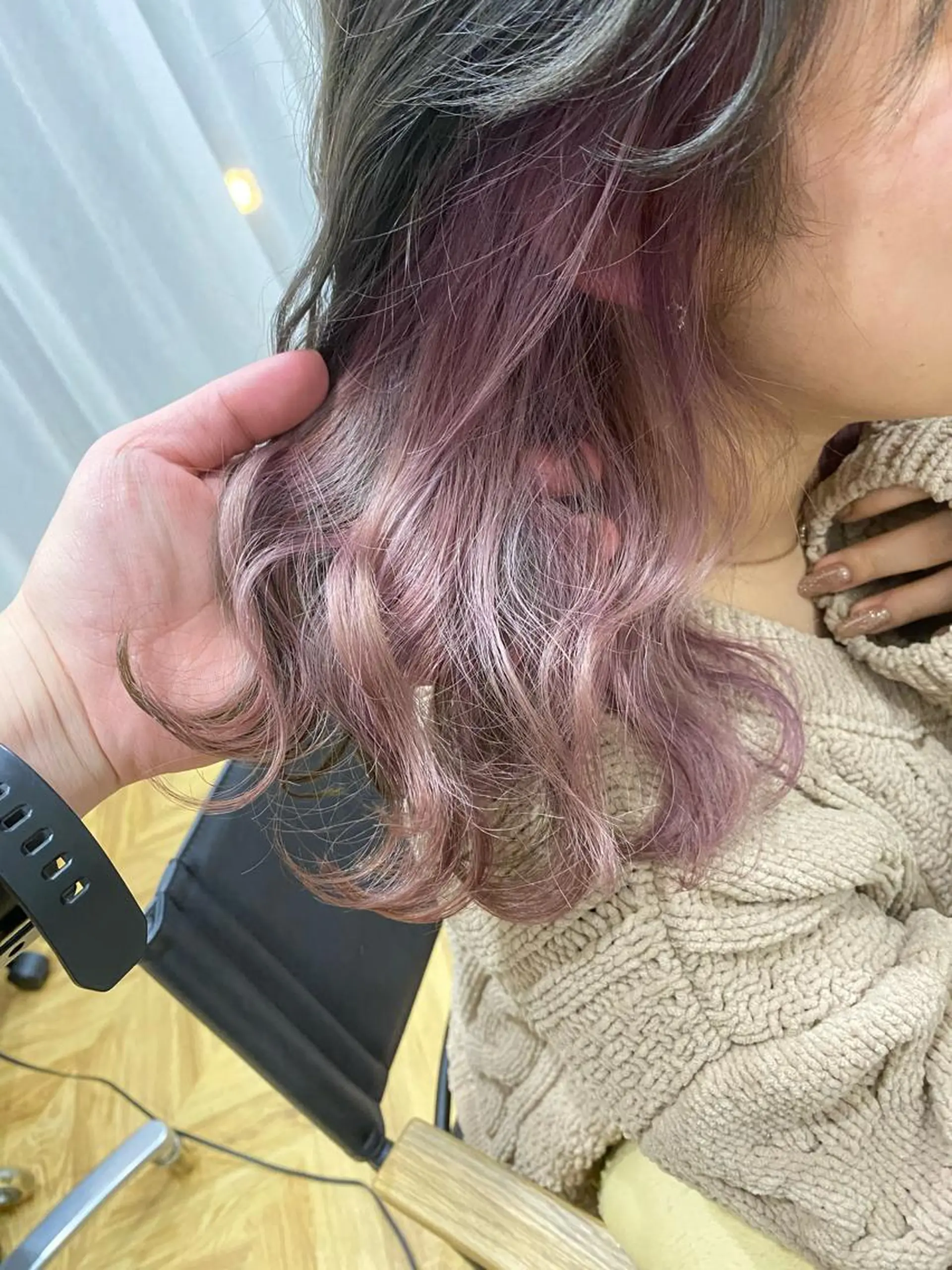 ミディアム カット ヘアカラー トリートメント 透明感/ツヤ髪/ さら艶/前田祥汰のヘアスタイル