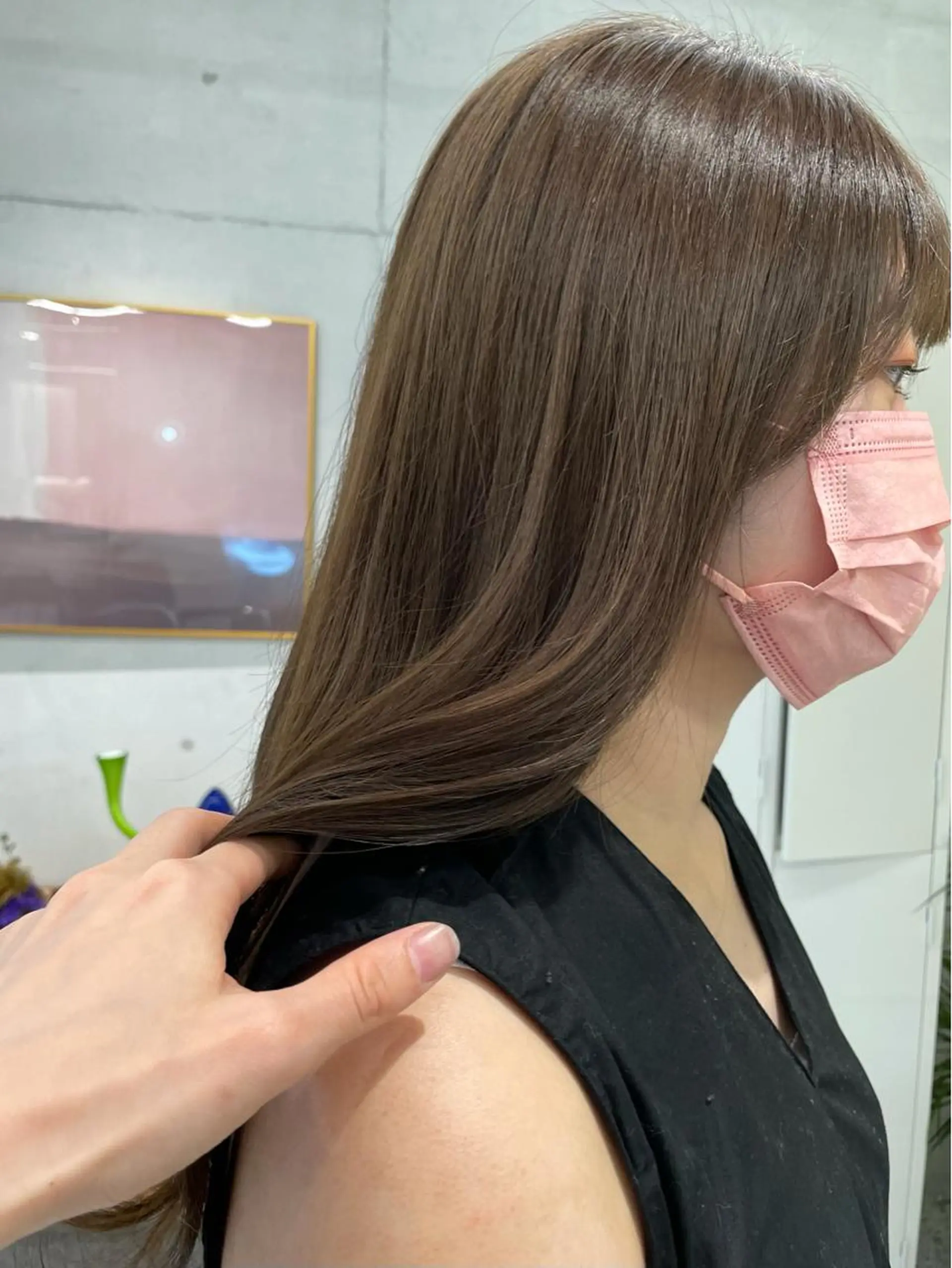 ロング カラー 遠藤 眞実のヘアスタイル