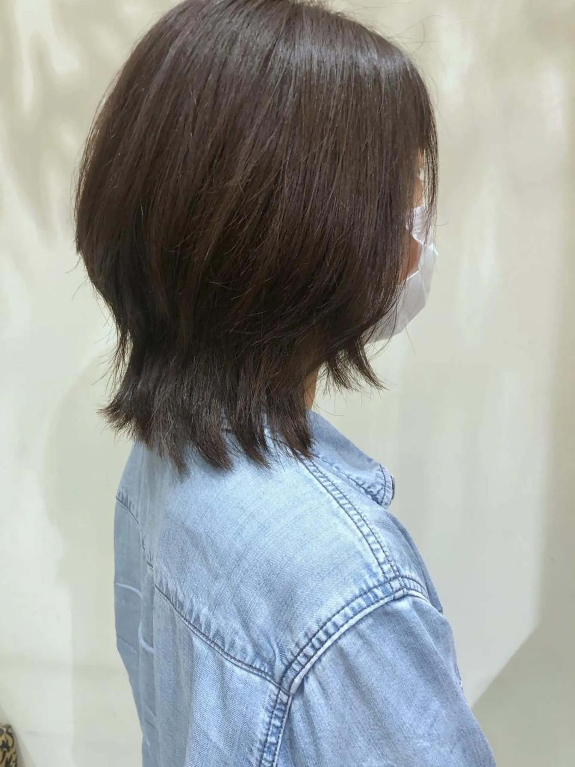 ミディアム ウルフカット 安藤 明日翔のヘアスタイル