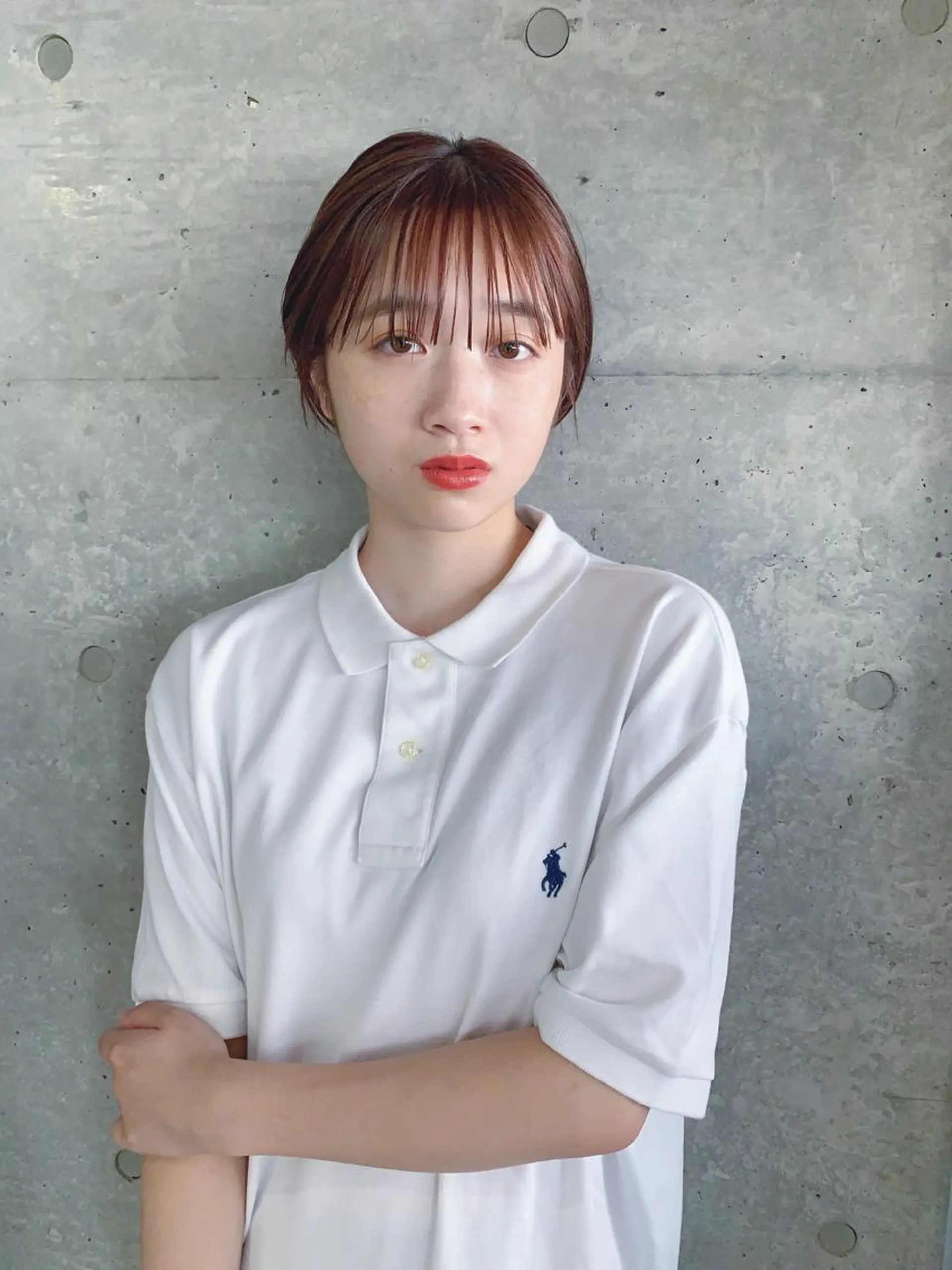 ショート カラー ボブパーマコテ巻き風 パーマNo1深江秀平のヘアスタイル