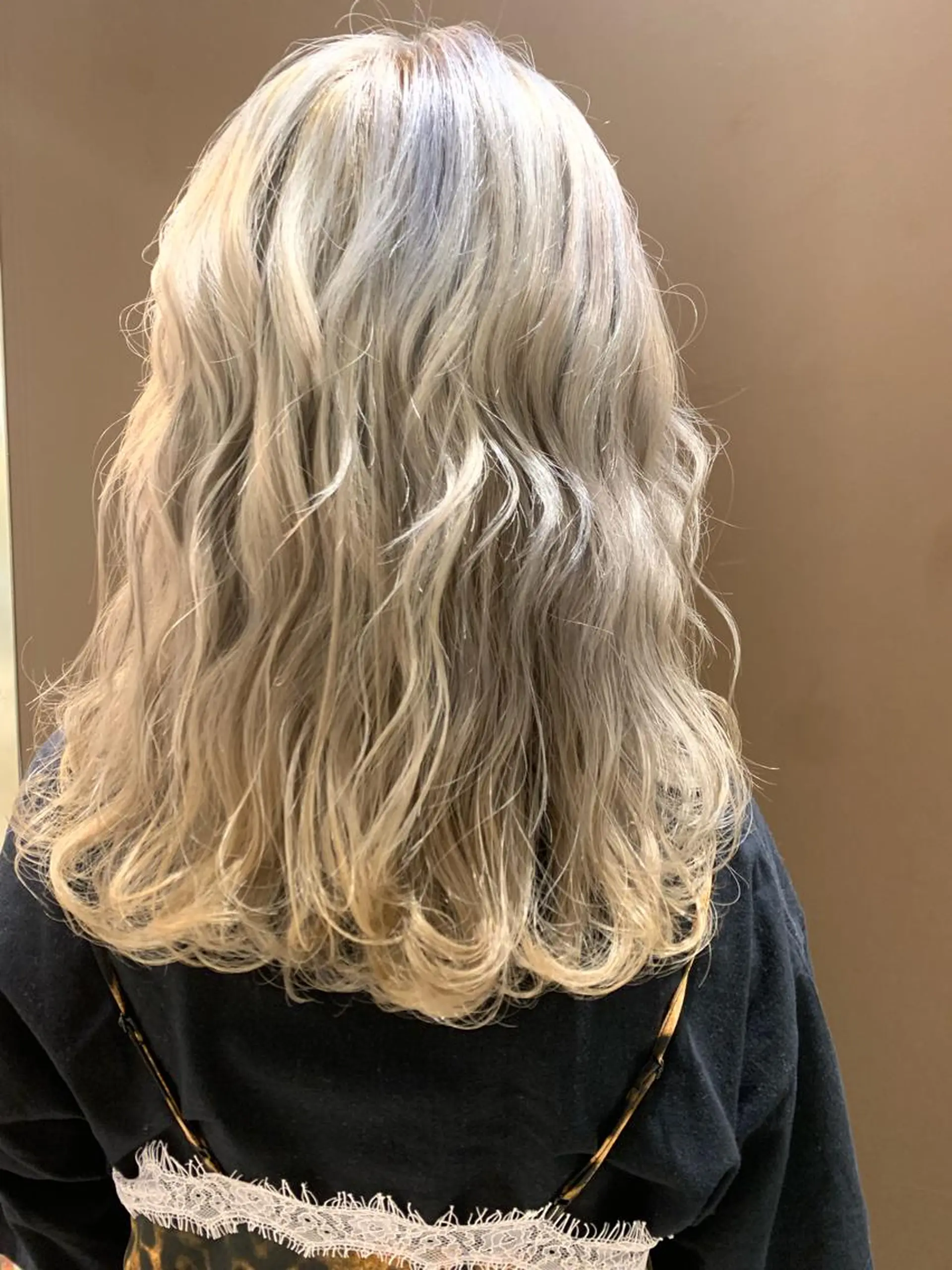 セミロング カラー ヘアアレンジ ヘアカラー きむえり/髪質改善 /セット/カラーのヘアスタイル