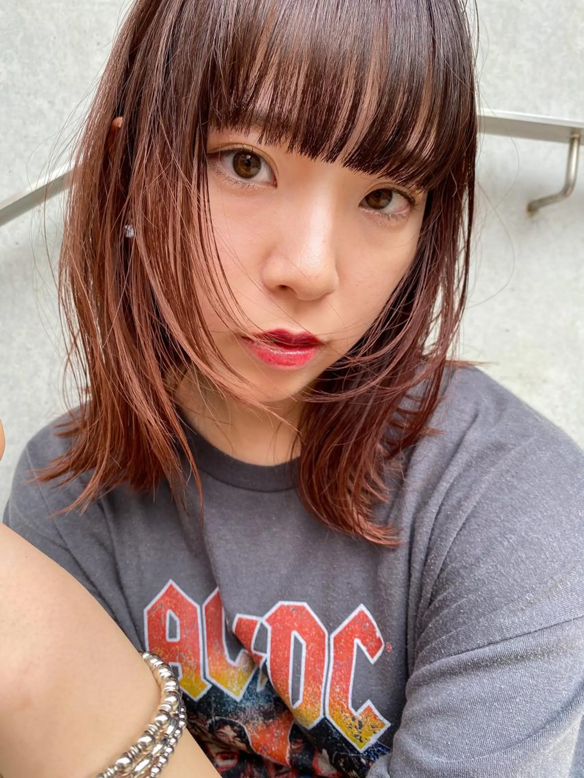 ミディアム ヘアカラー トリートメント nessヤマサキ リュウタのヘアスタイル