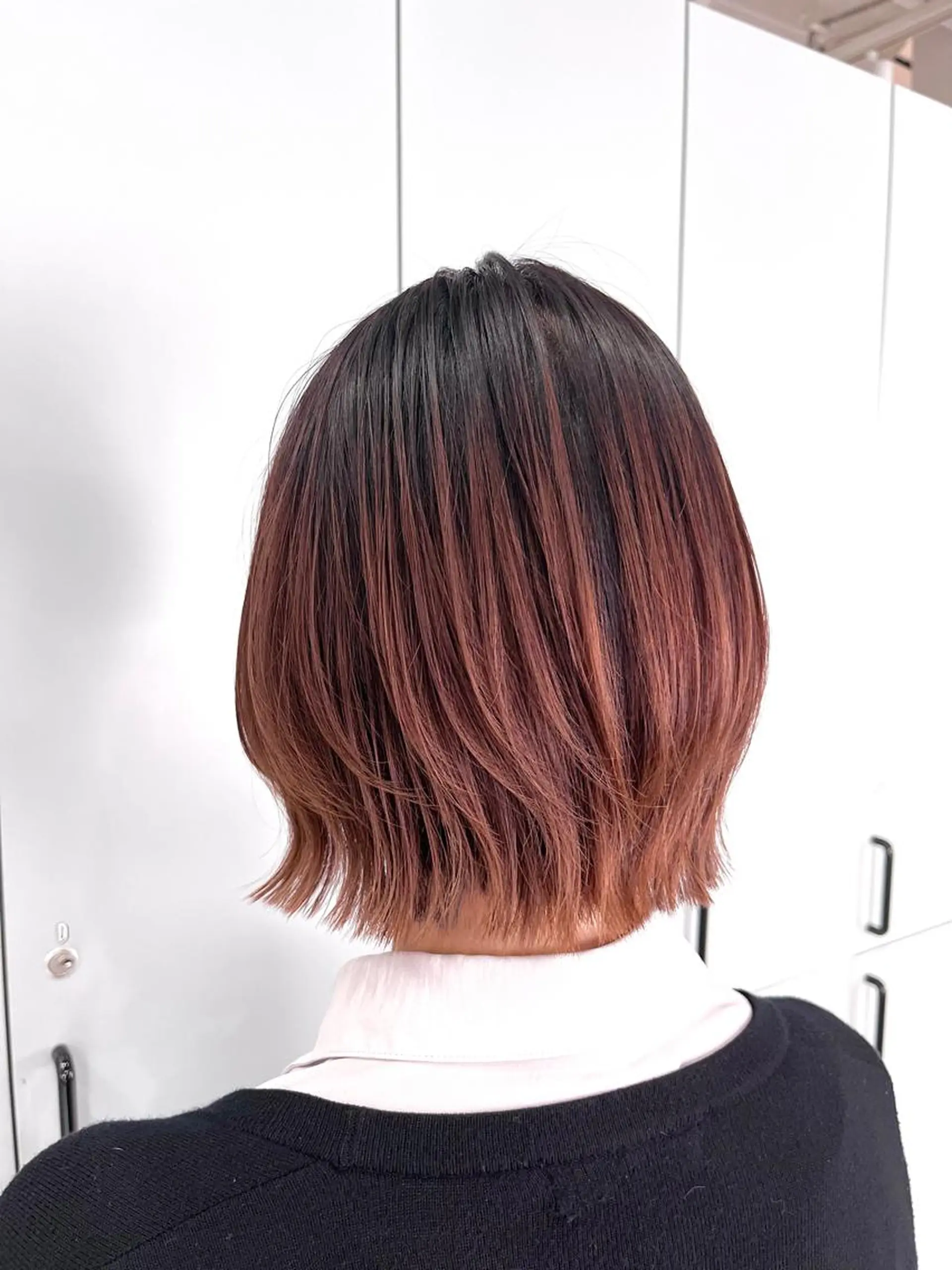 ショート ボブレイヤー ボブ レイヤーカット 山本 佳奈のヘアスタイル