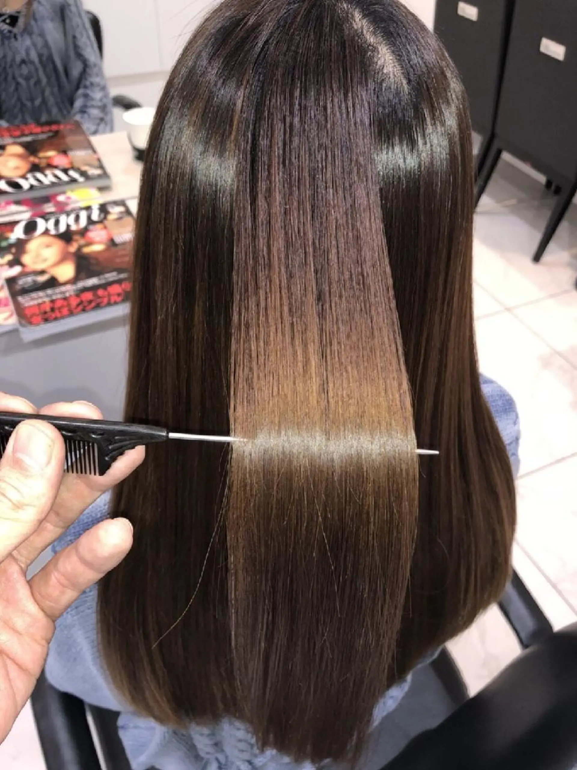 ロング パーマ 髪質改善 ストレートパーマ 縮毛矯正 トリートメント 中村 和貴 ＜Ash津田沼＞のヘアスタイル