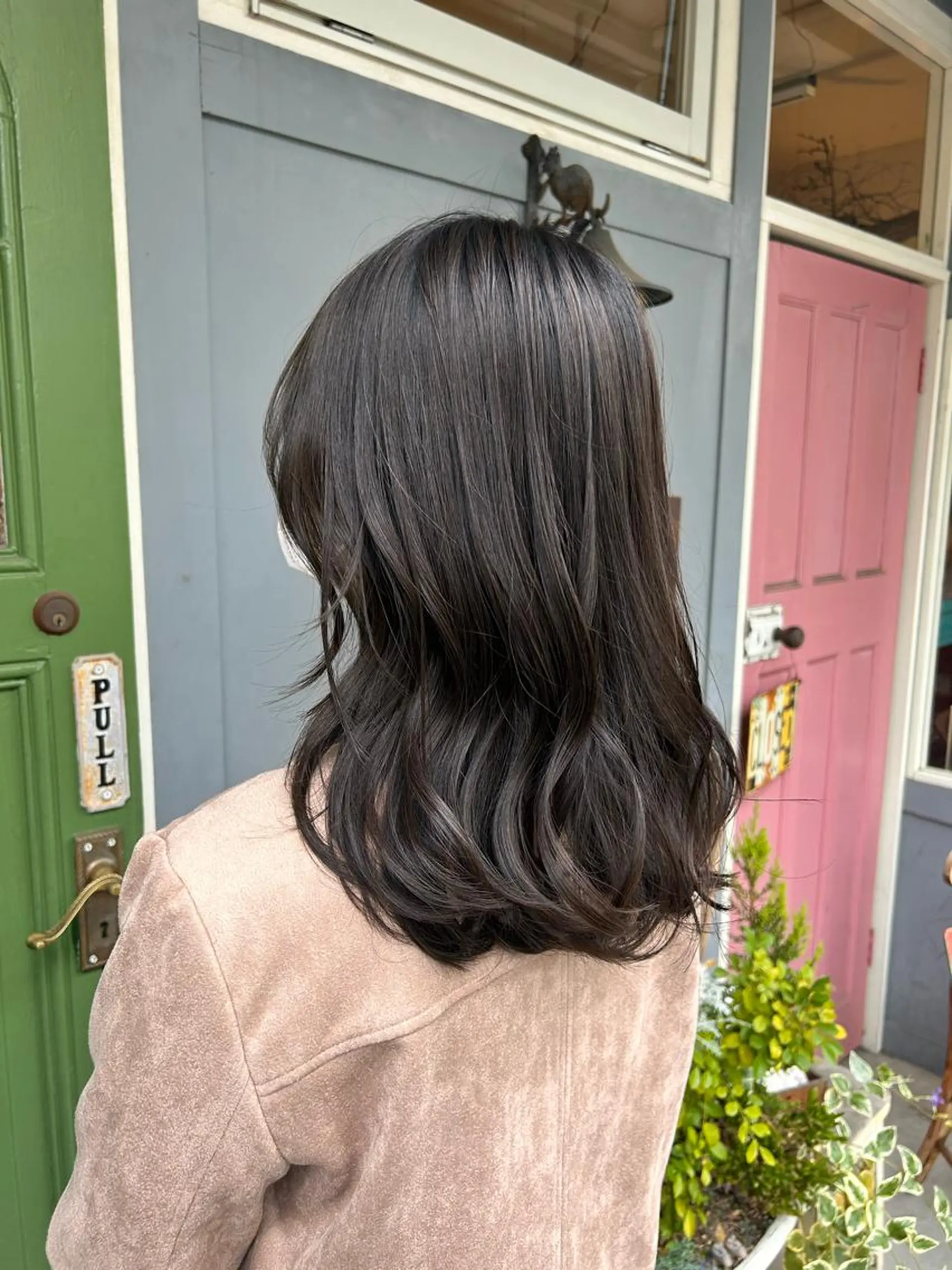 ミディアム カラー カット ヘアカラー ヘッドスパ 清水千優/パーマ/透 明感カラー/メンズのヘアスタイル