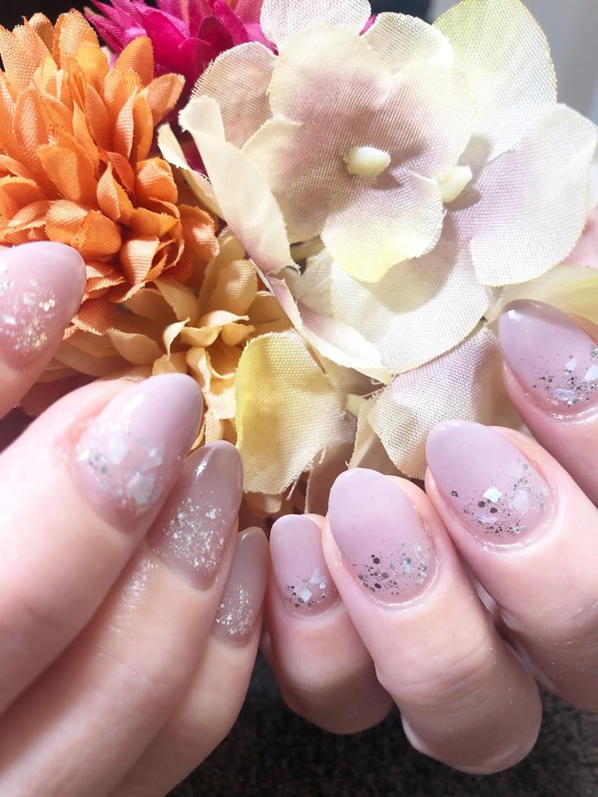 ネイル ラメ(グリッター) ハンドネイル Lokahi NAILのネイルデザイン