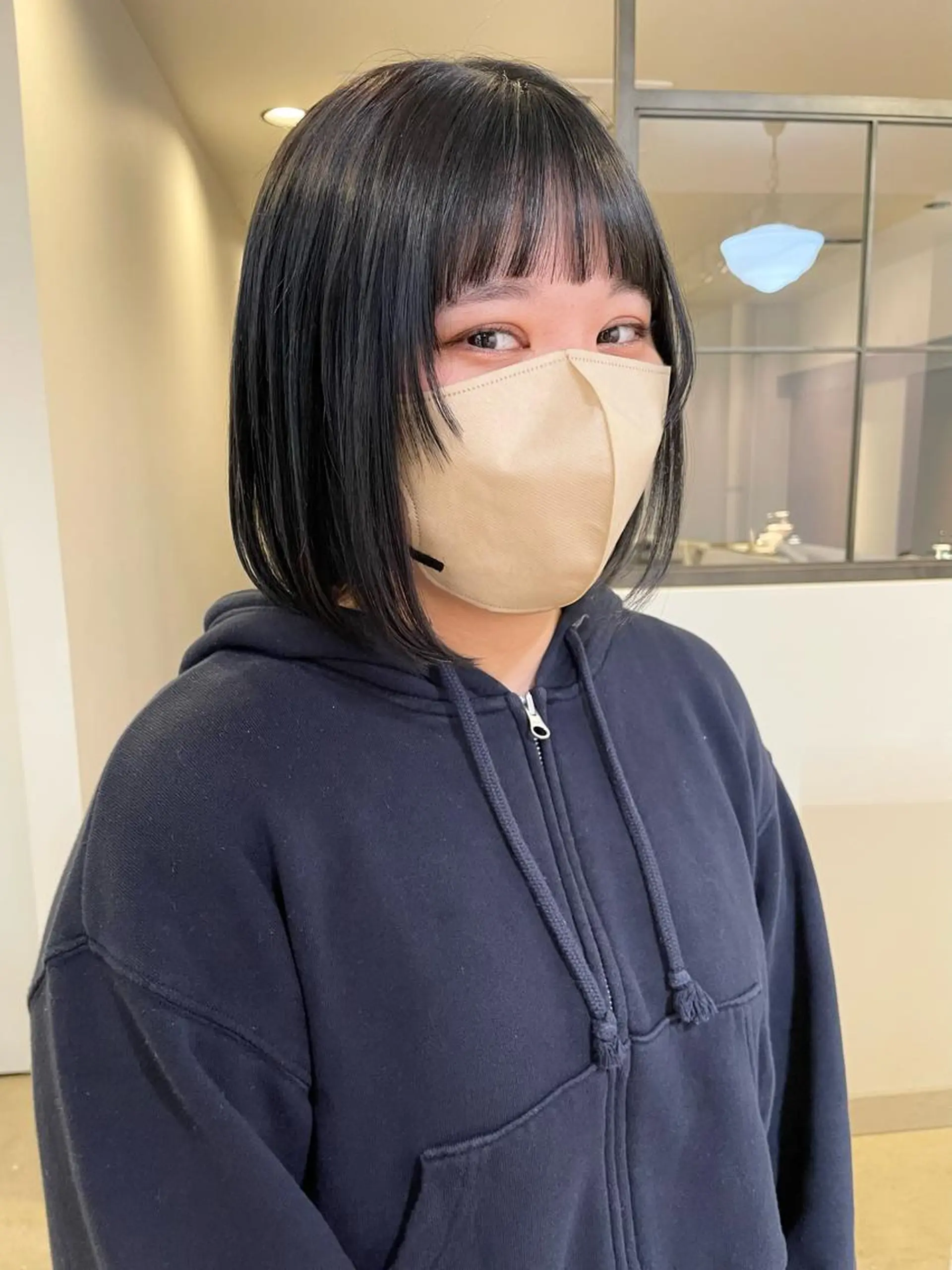 ショート ボブ 顔周りカット sion所属・北里 花咲のヘアスタイル