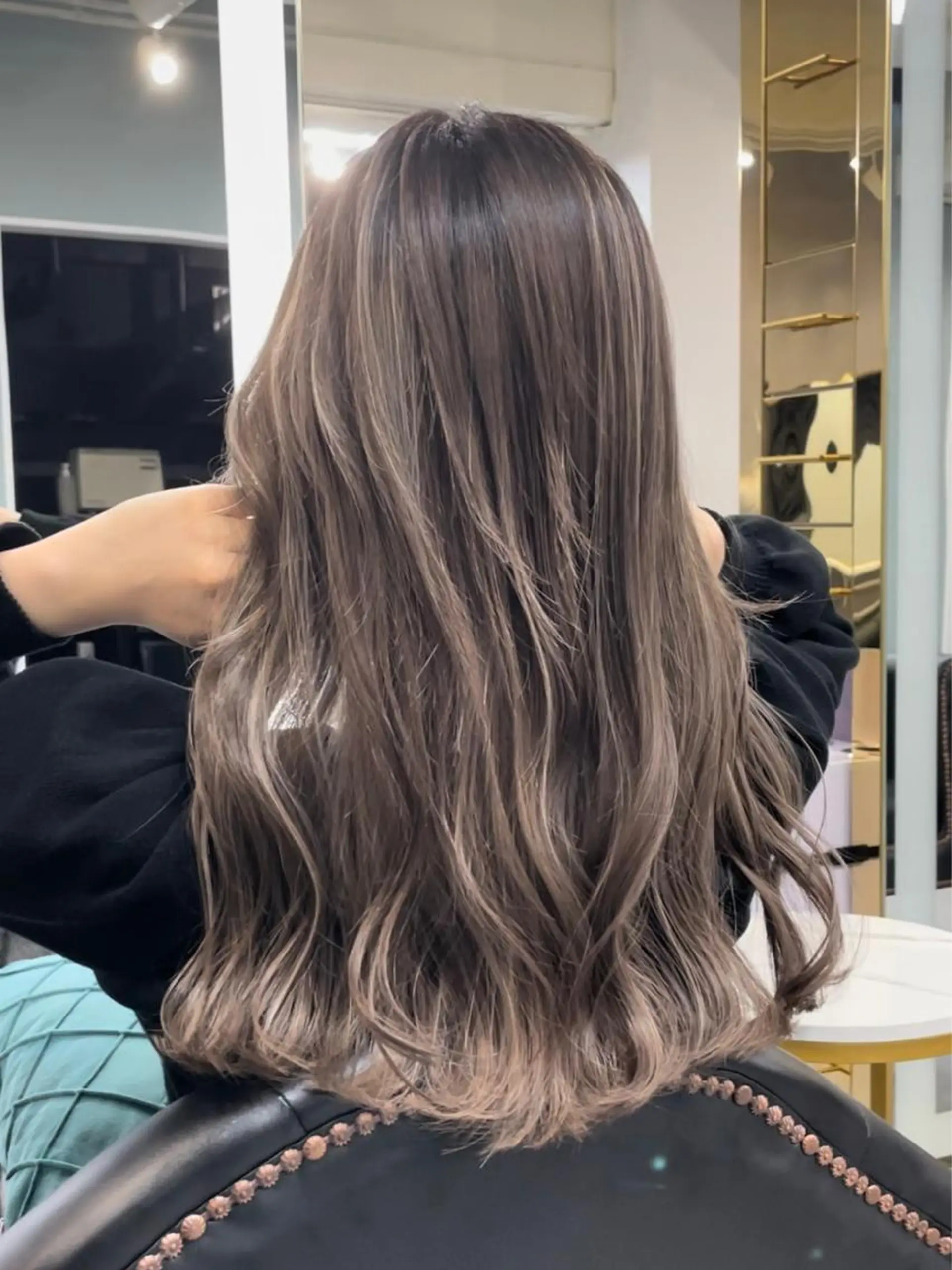 セミロング ハイライト senjyu GINZA所属・バレイヤージュ/ハイ ライト/庄司鉄平のヘアスタイル