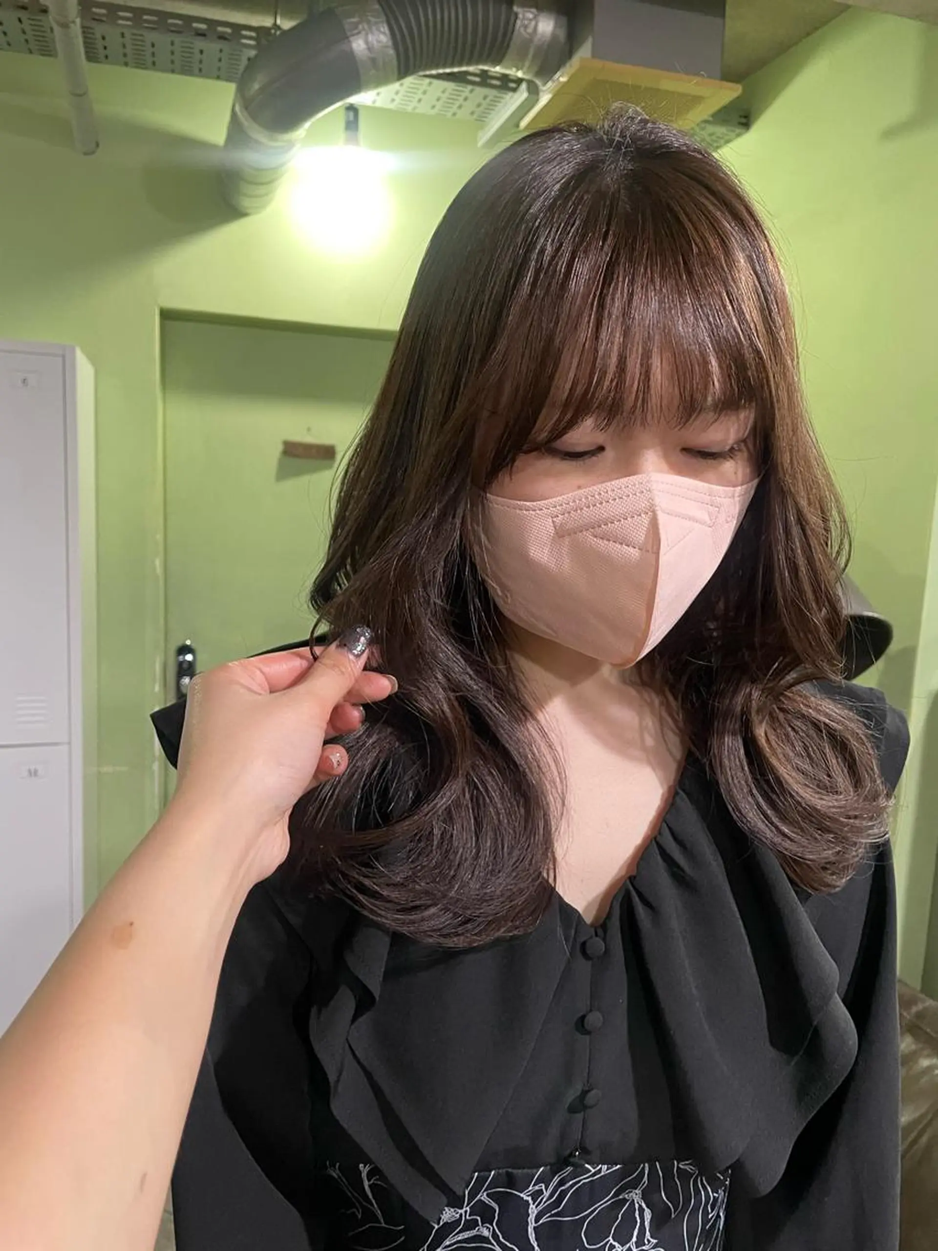 ミディアム カラー 透明感カラー ダブルカラー イルミナカラー ボブ 学生 ボブヘアカット Rikapi❤️のヘアスタイル