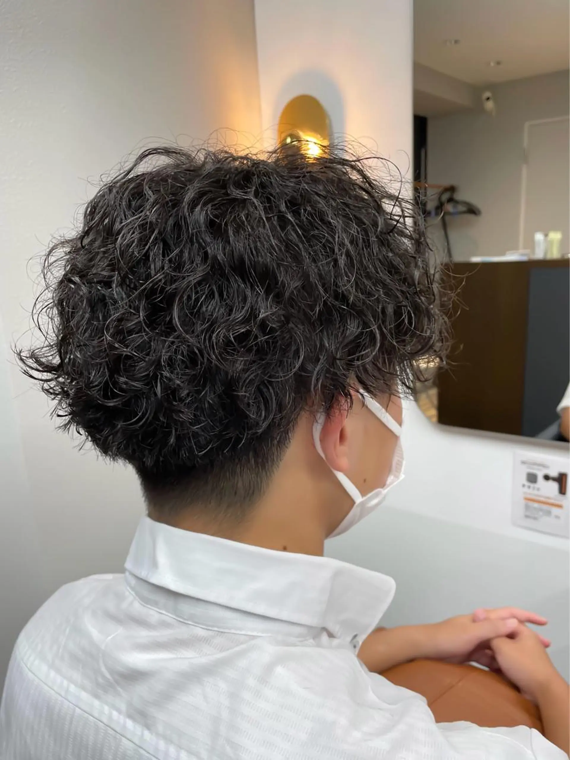 ショート パーマ メンズ 守屋 寿哉のヘアスタイル