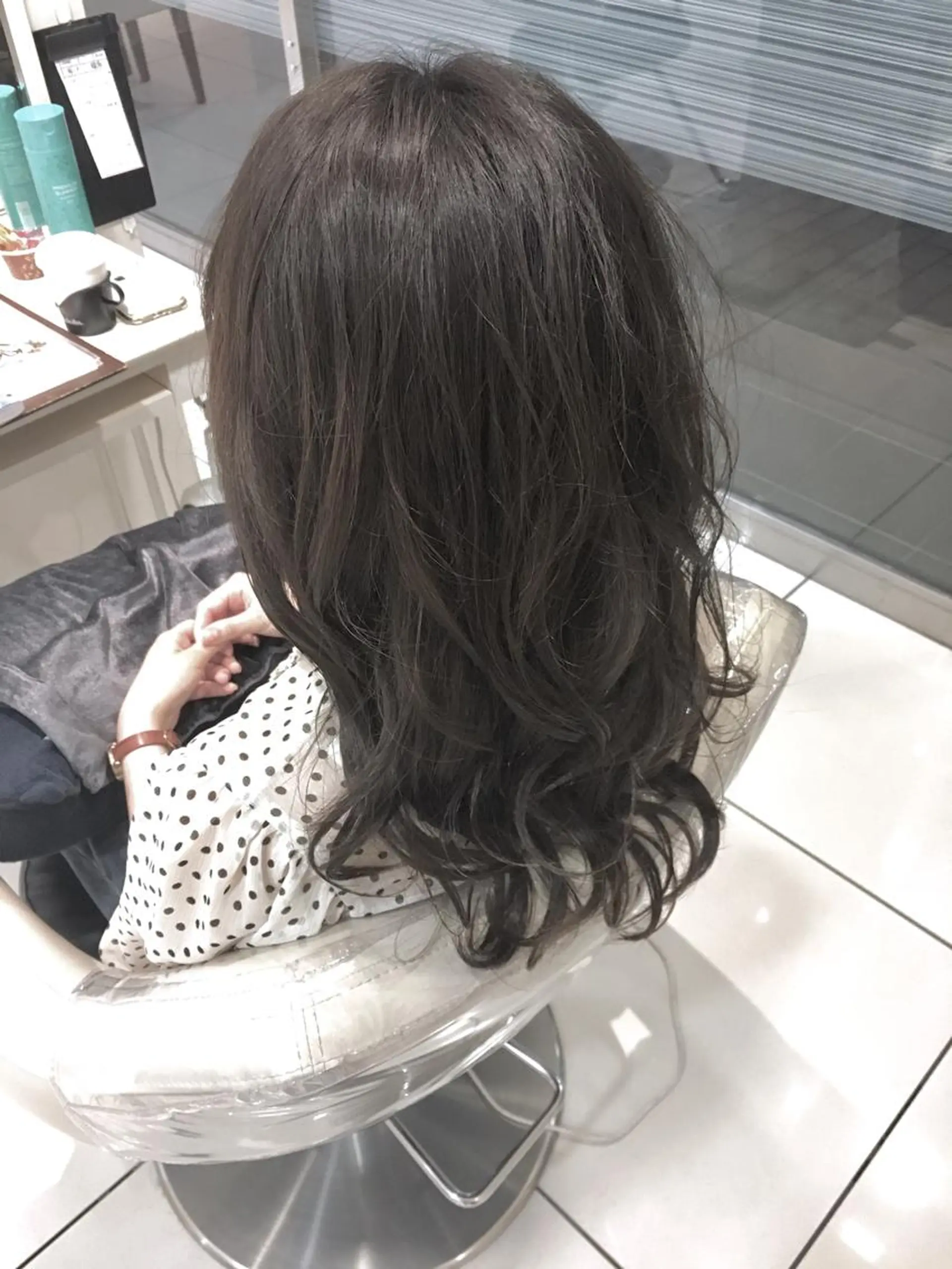 ロング カラー イルミナカラー カット 縮毛矯正 トリートメント 髪質改善/美髪矯正 マネージャー福永のヘアスタイル