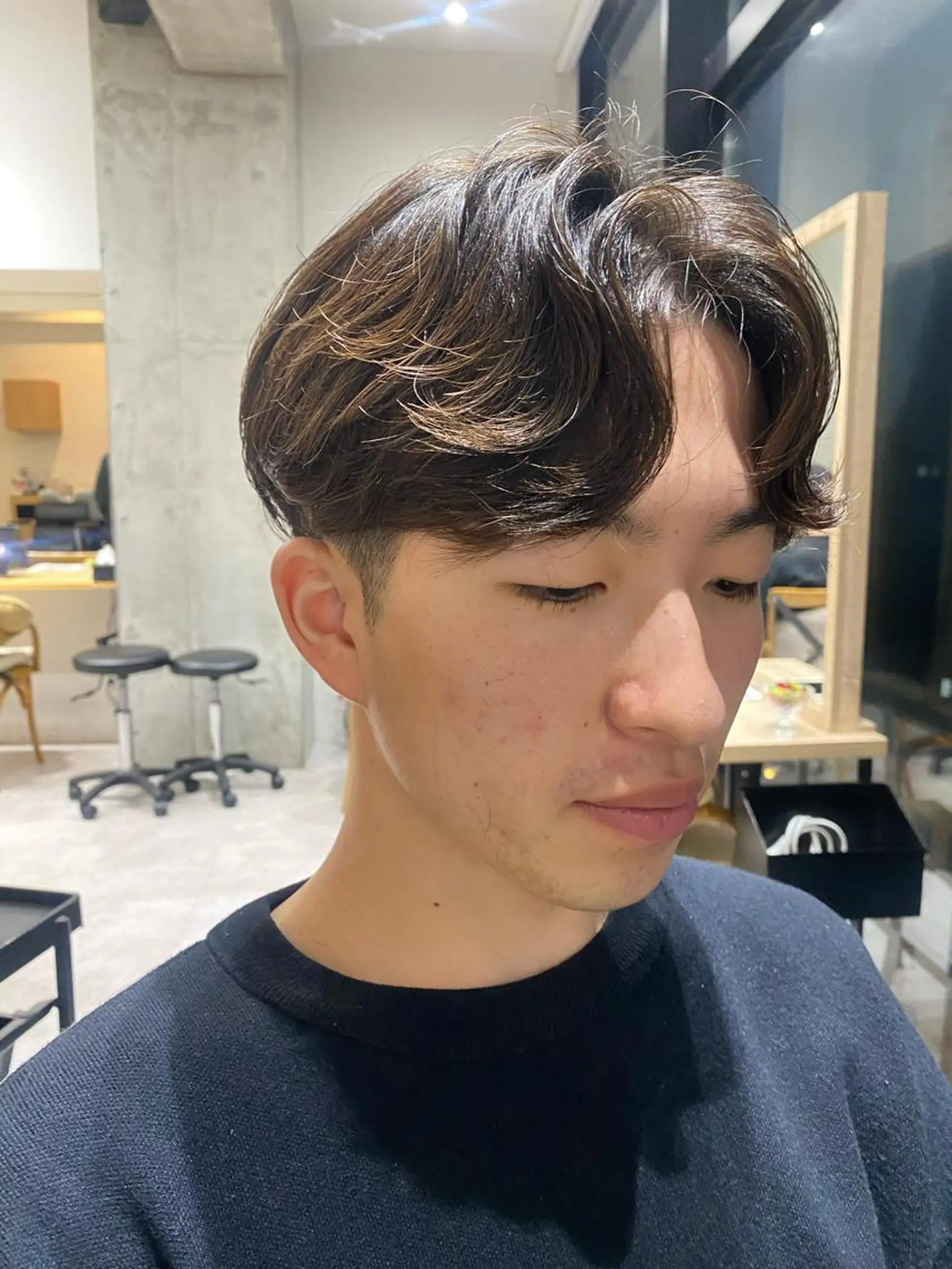 ミディアム パーマ メンズ カット パーマ トリートメント Dxxxx III所属・女性目線の大人 メンズ*Ayakaのヘアスタイル