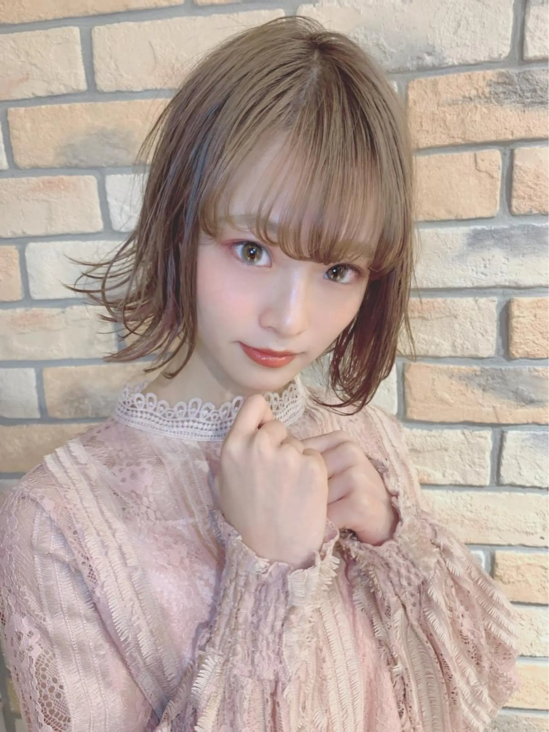 ミディアム カラー パーマ ヘアアレンジ 【公式】amble luxe池袋東口🩷のヘアスタイル