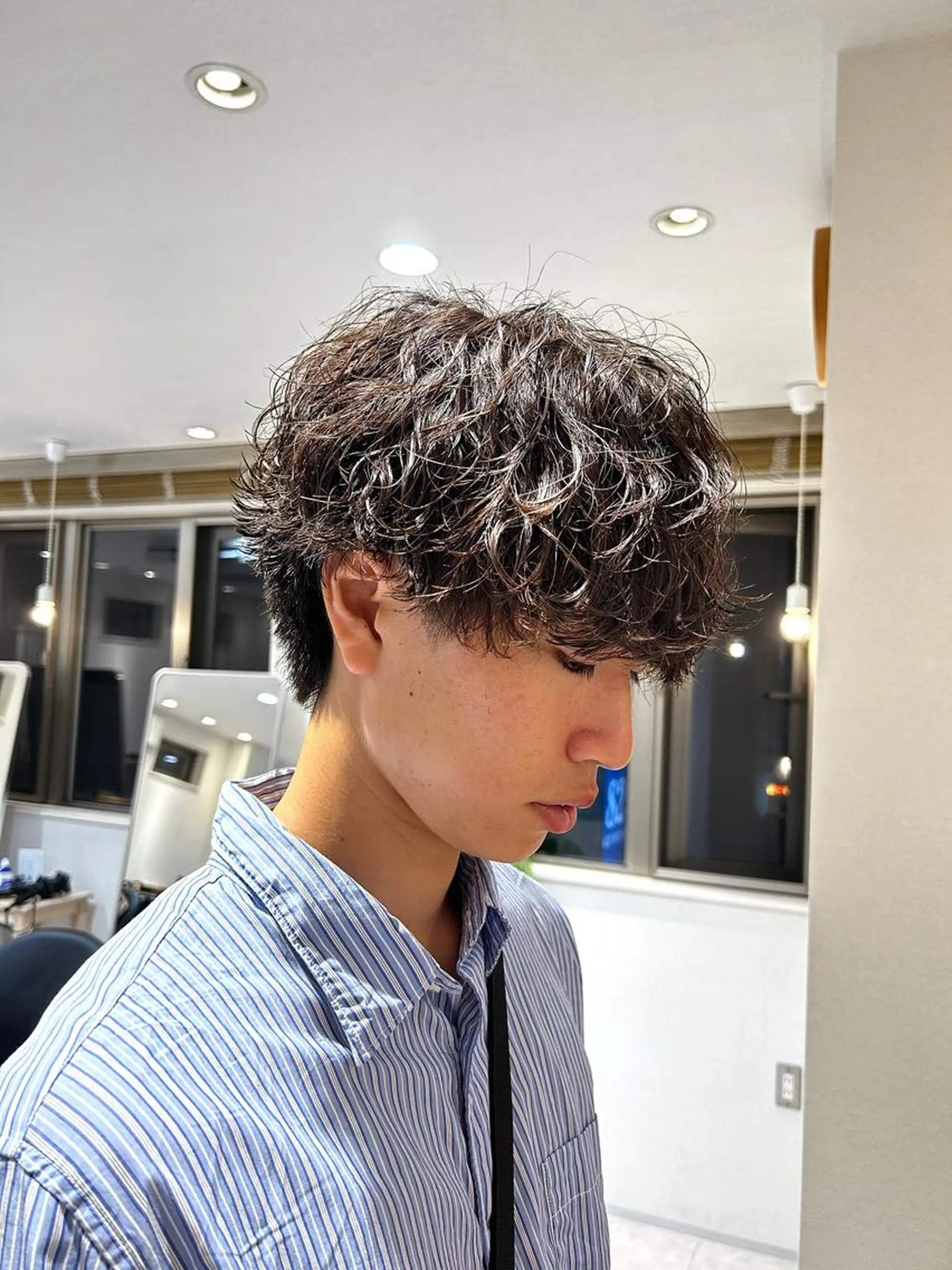 ショート パーマ メンズ AI TOKYO  横浜店所属・メンズ支持数No.1 👑リュウ👑のヘアスタイル