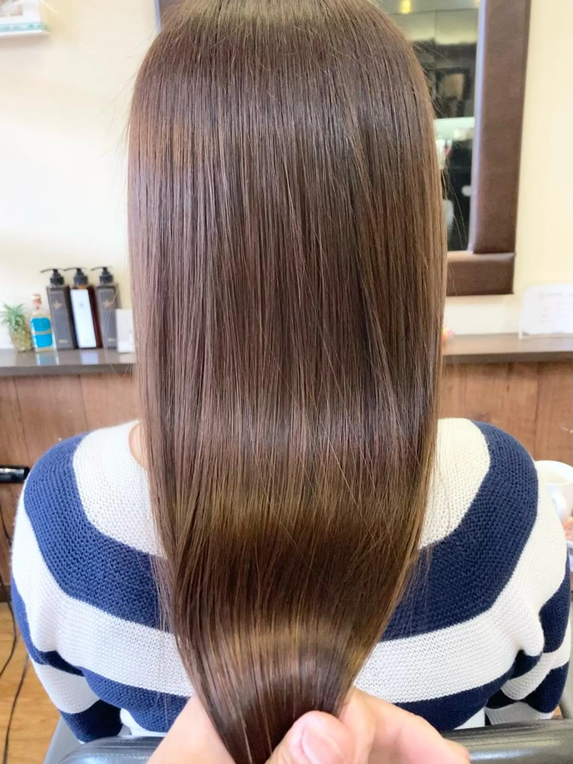 ロング カラー 髪質改善 トリートメント ヘアークルーズ ピースのヘアスタイル