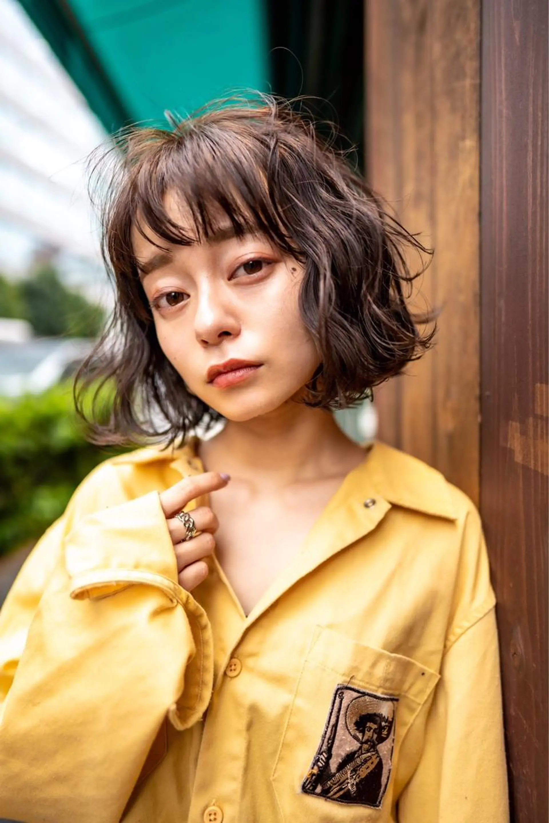 ミディアム カラー パーマ カット ヘアカラー トリートメント 🉐レイヤー/塩見 弘樹🉐渋谷のヘアスタイル