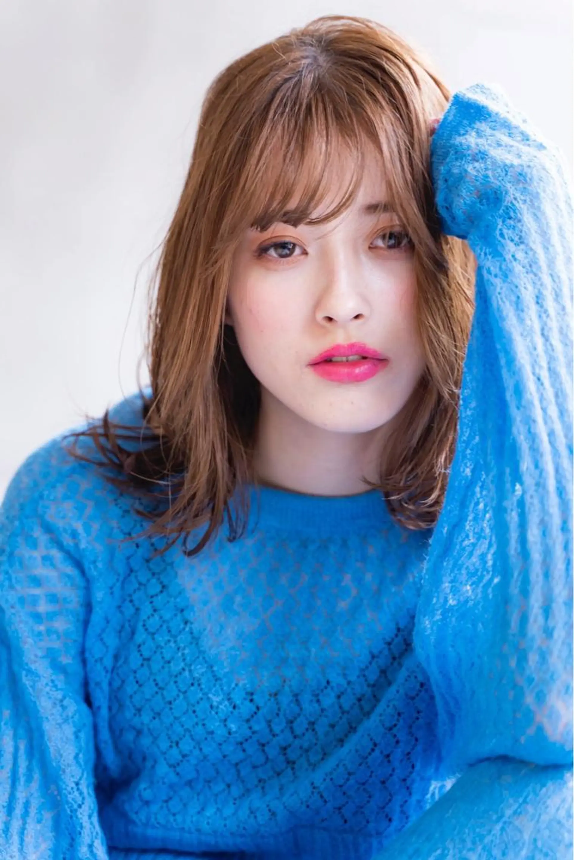 ミディアム カラー ヘアアレンジ カット ヘアカラー トリートメント 山崎 澪 レイヤーカット/大宮のヘアスタイル