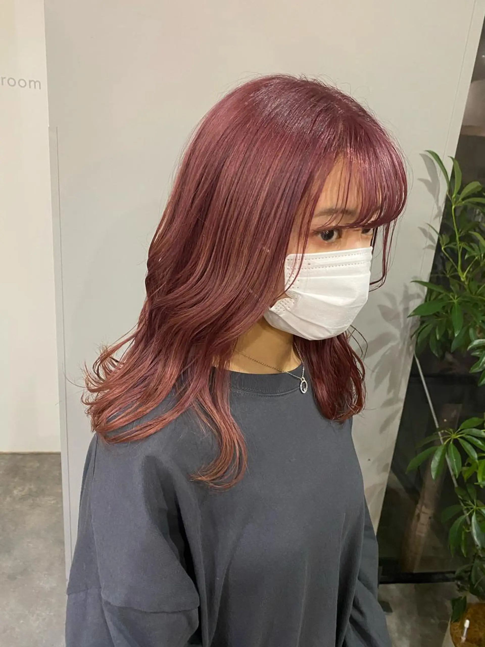 ミディアム カラー ヘアアレンジ ベージュカラー ブリーチ ピンクカラー ピンクベージュ ボブ /ニュアンス/ satomi🧸💖のヘアスタイル