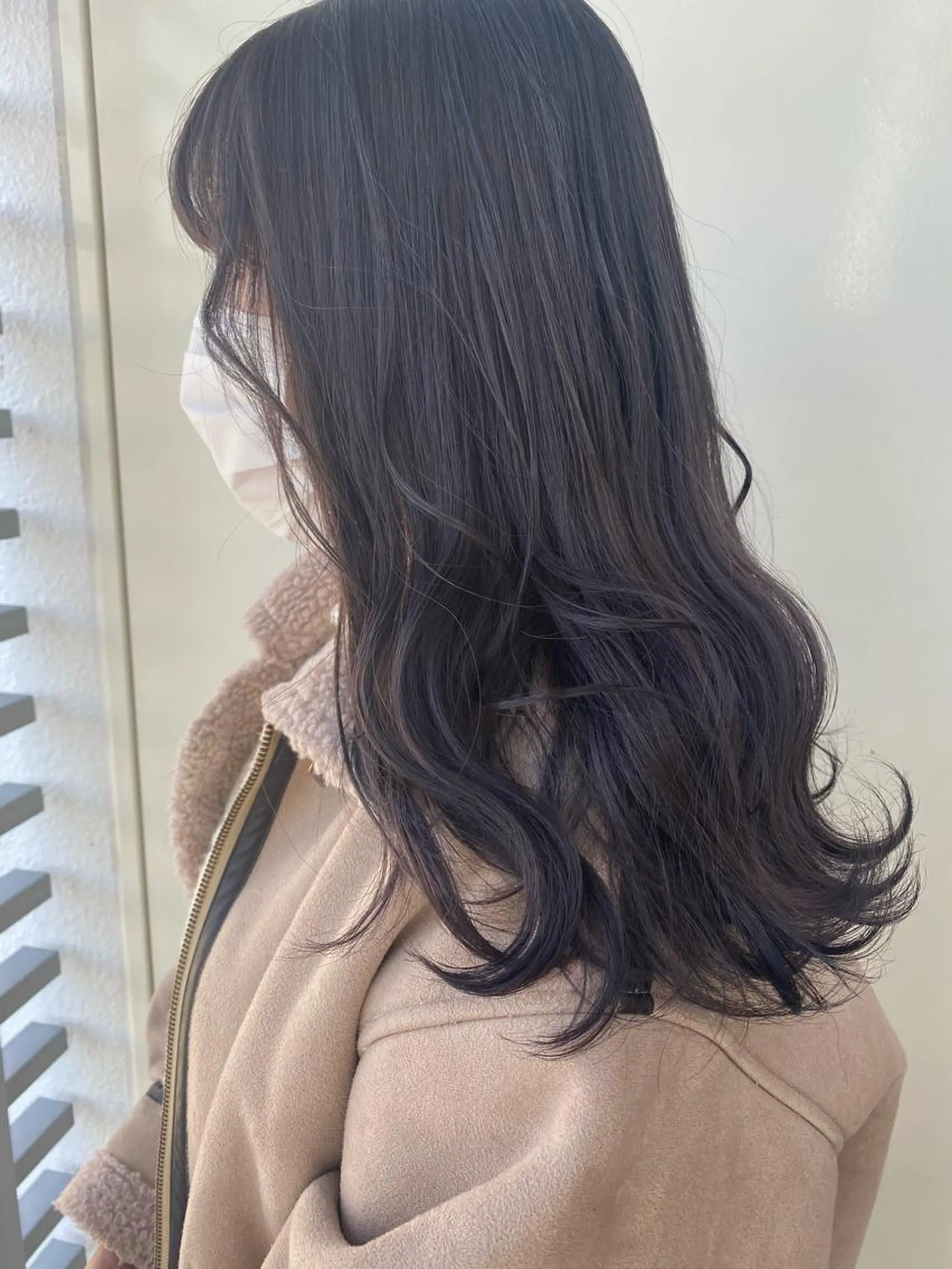 セミロング カラー 韓国ヘア顔周りカット 艶髪ベージュtamaのヘアスタイル