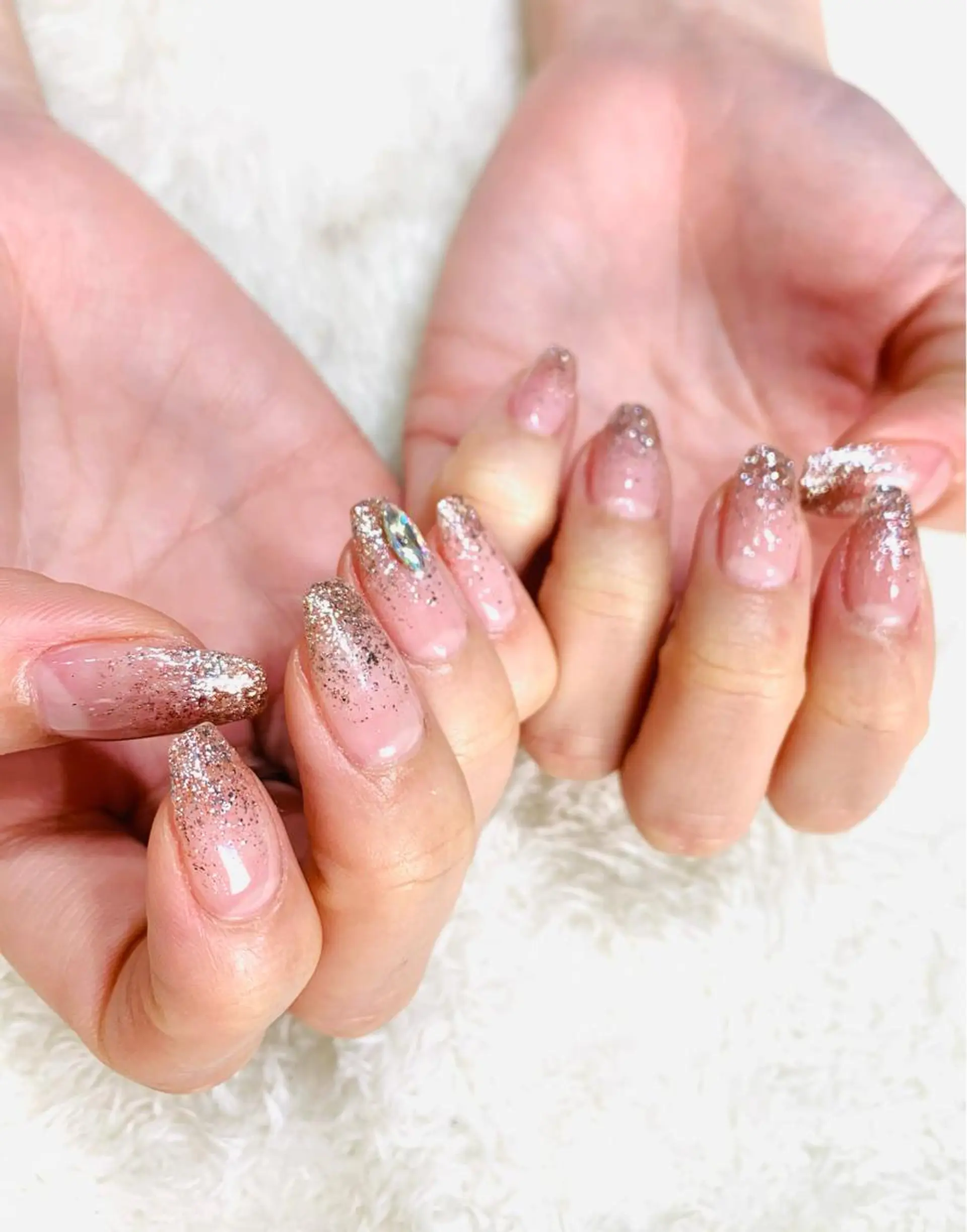 ネイル ラメ(グリッター) ラメグラデーション nail salon quartetto所属・nail salon quartettoのネイルデザイン