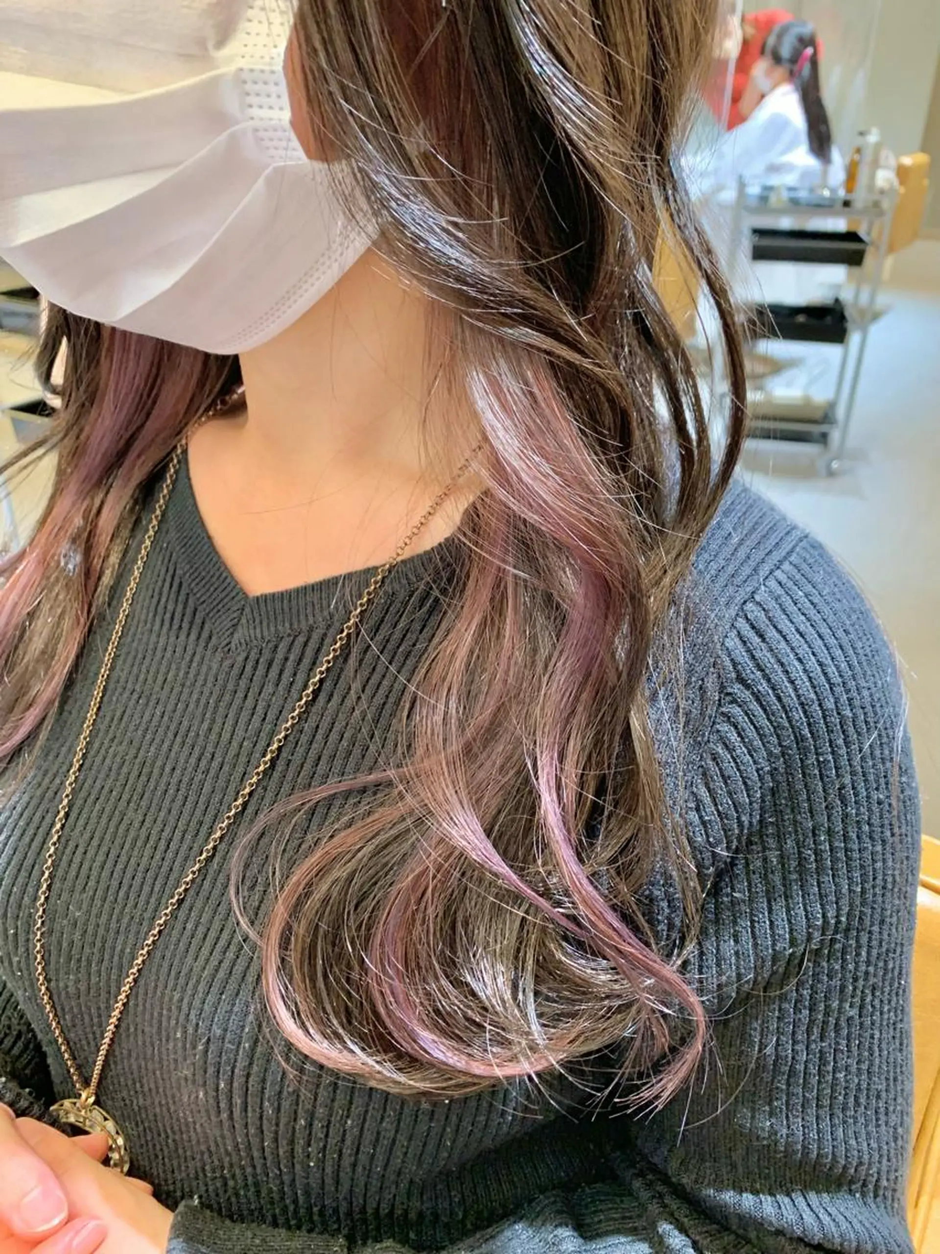 ロング カラー 縮毛矯正×艶カラー /中村勇太のヘアスタイル