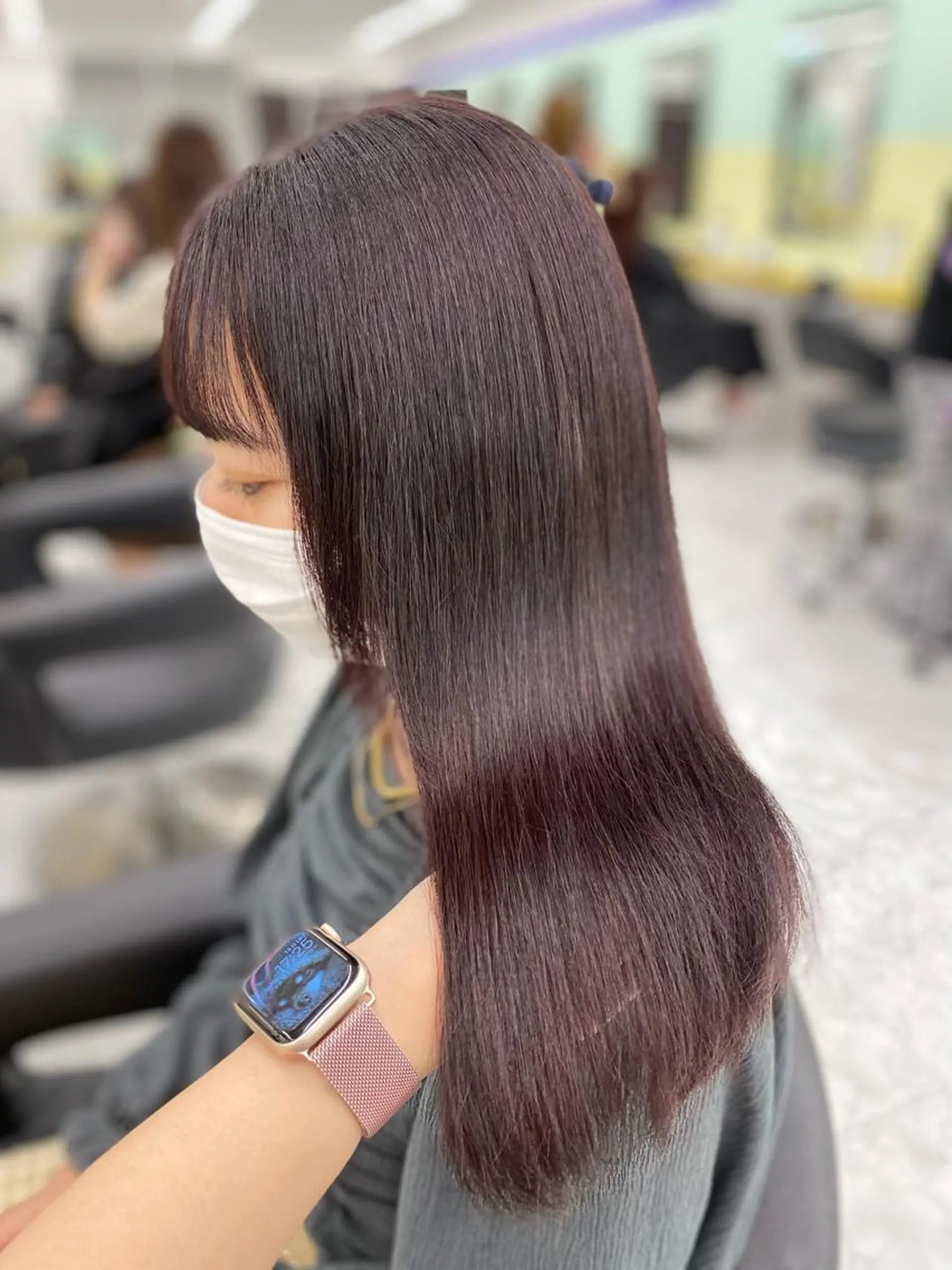 セミロング カラー パーマ ヘアアレンジ メンズ キッズ ネイル マツエク・マツパ アイブロウ ヘアカラー トリートメント ヘッドスパ ヘアセット linette所属・🐩推し活🐩 FUTABA🍒のヘアスタイル