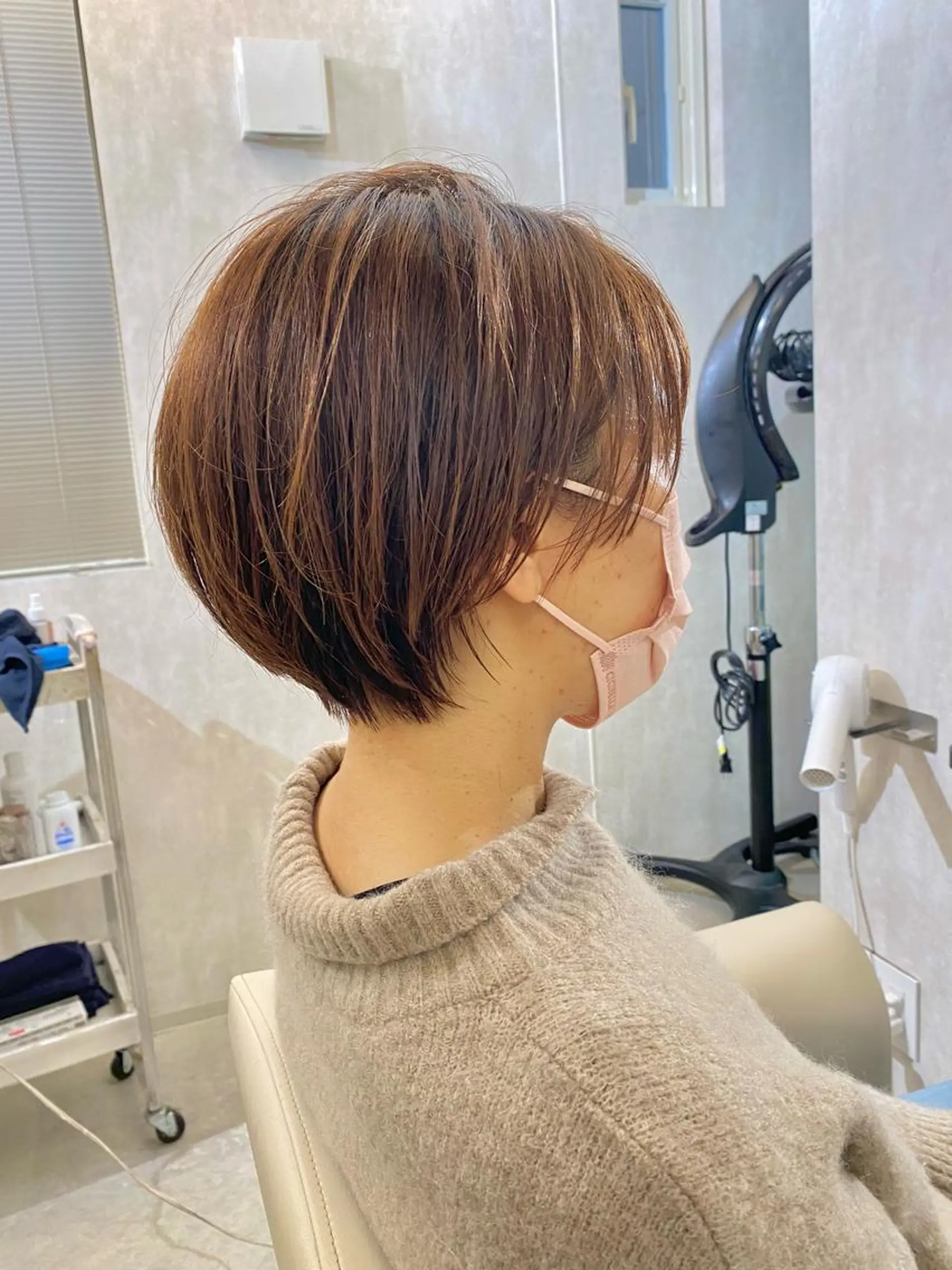 ショート ハンサムショート ショートヘア カット トリートメント ボブ/縮毛矯正/ レイヤー/塚田のヘアスタイル