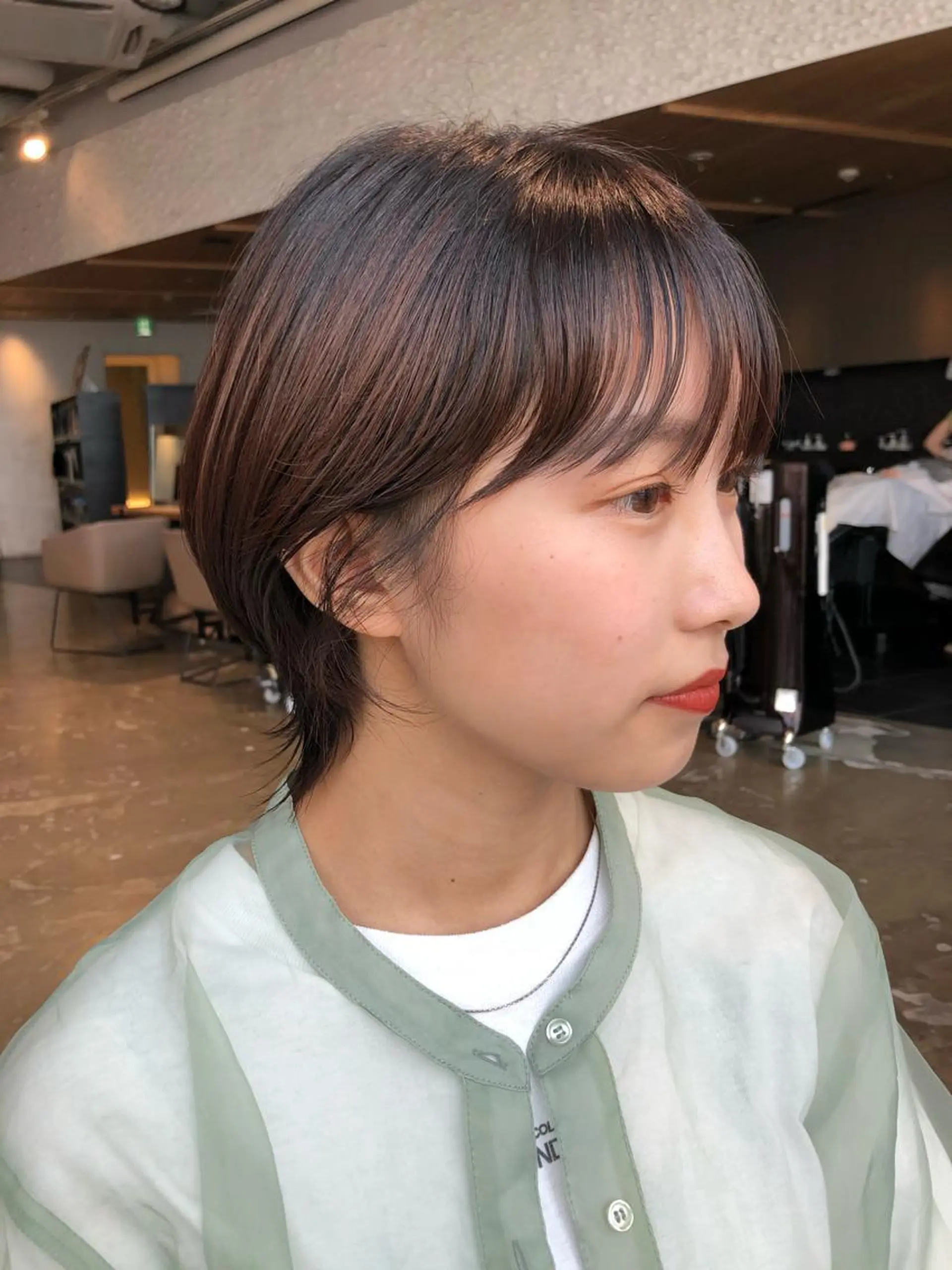 ショート カラー ヘアアレンジ 【柔らか透明感✨/ 似合せ前髪】大石葉月のヘアスタイル