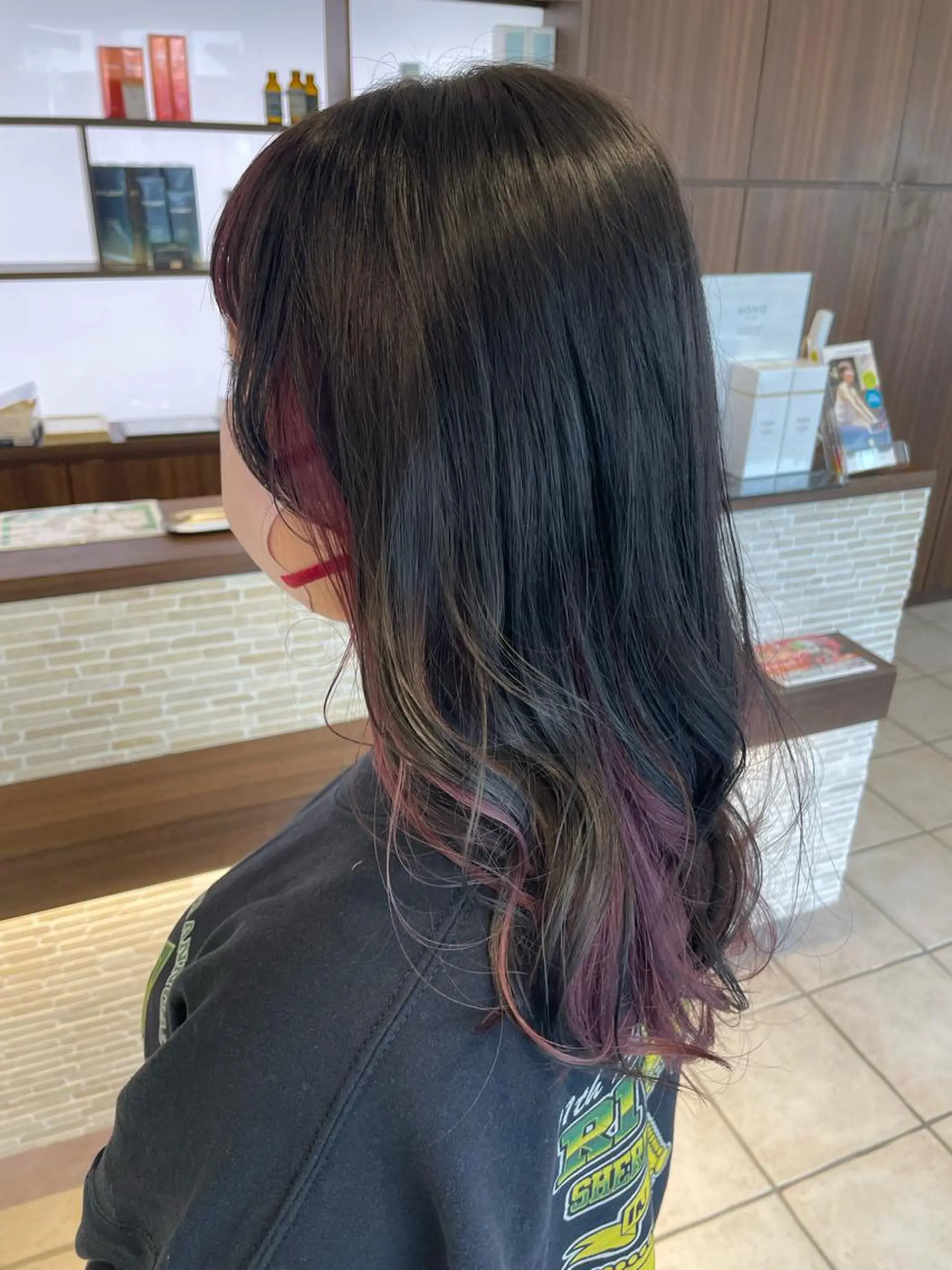 ロング パープルカラー トリートメント 韓国風ヘア♡ runaのヘアスタイル