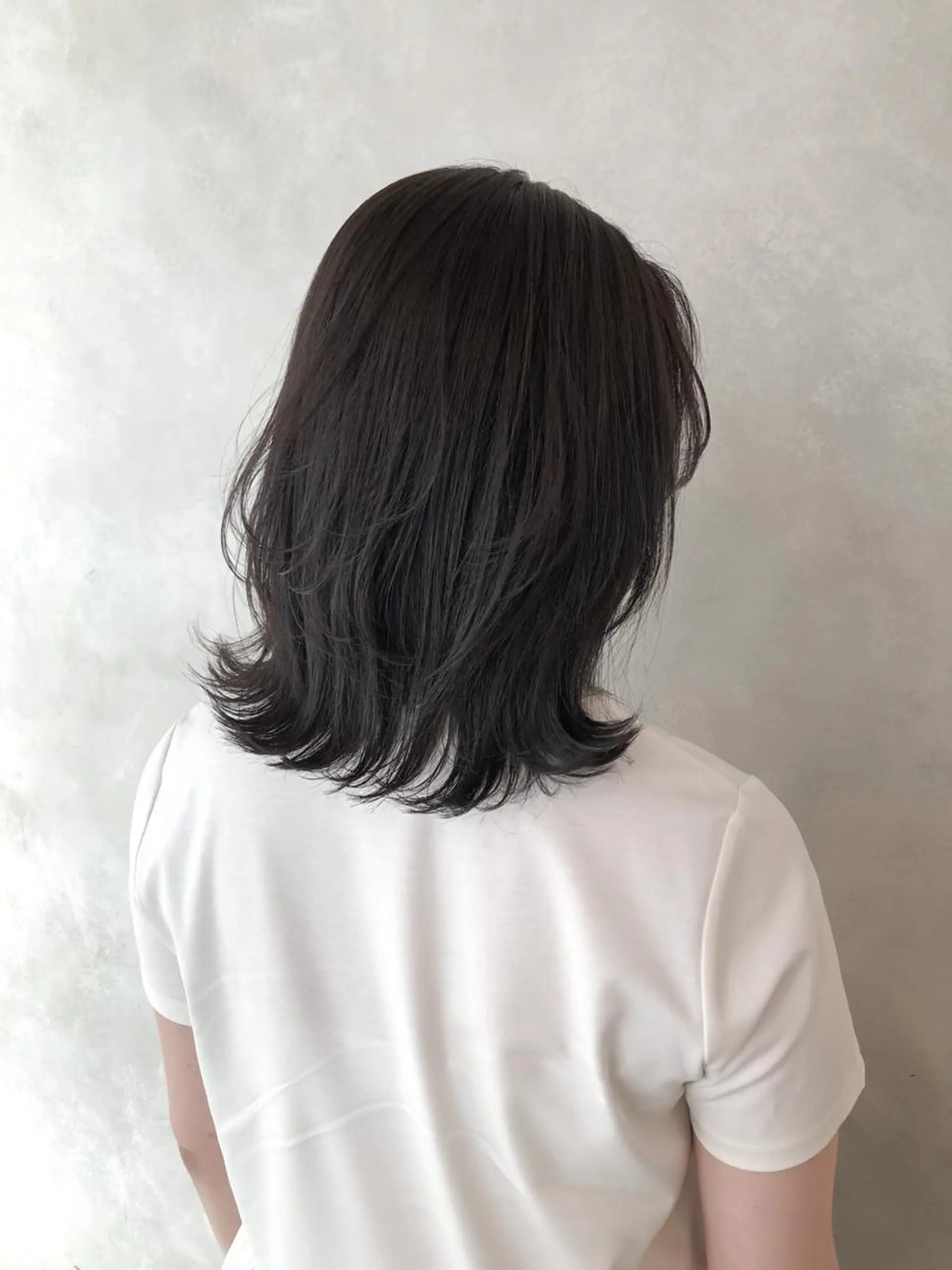 ミディアム カラー 艶カラー×似合わせ カットshihomiのヘアスタイル